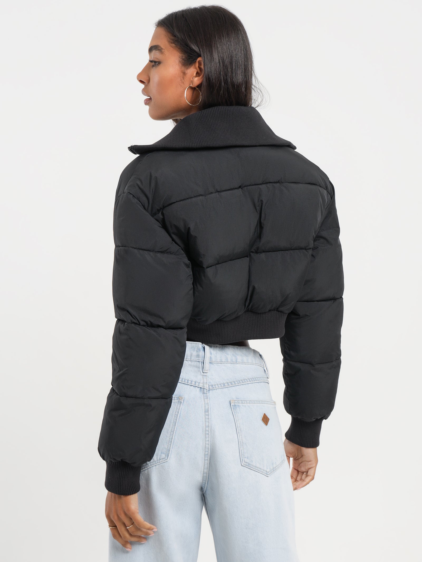 Ultra Crop Collar Puffer