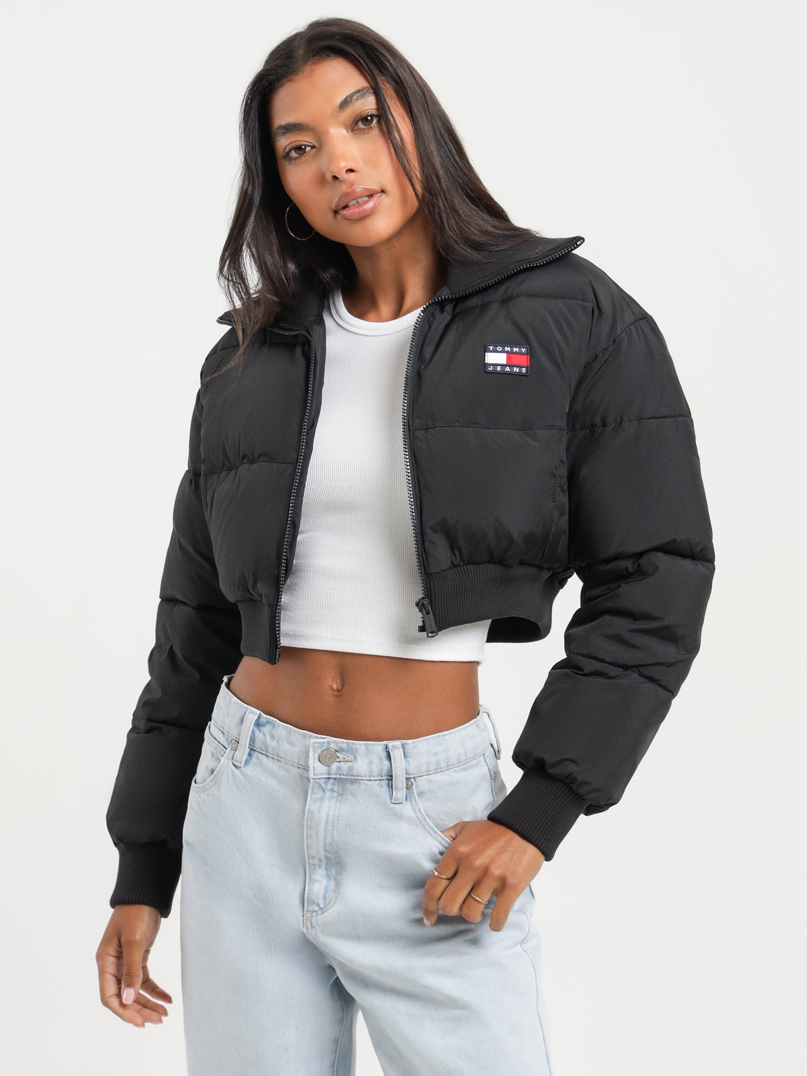 Ultra Crop Collar Puffer