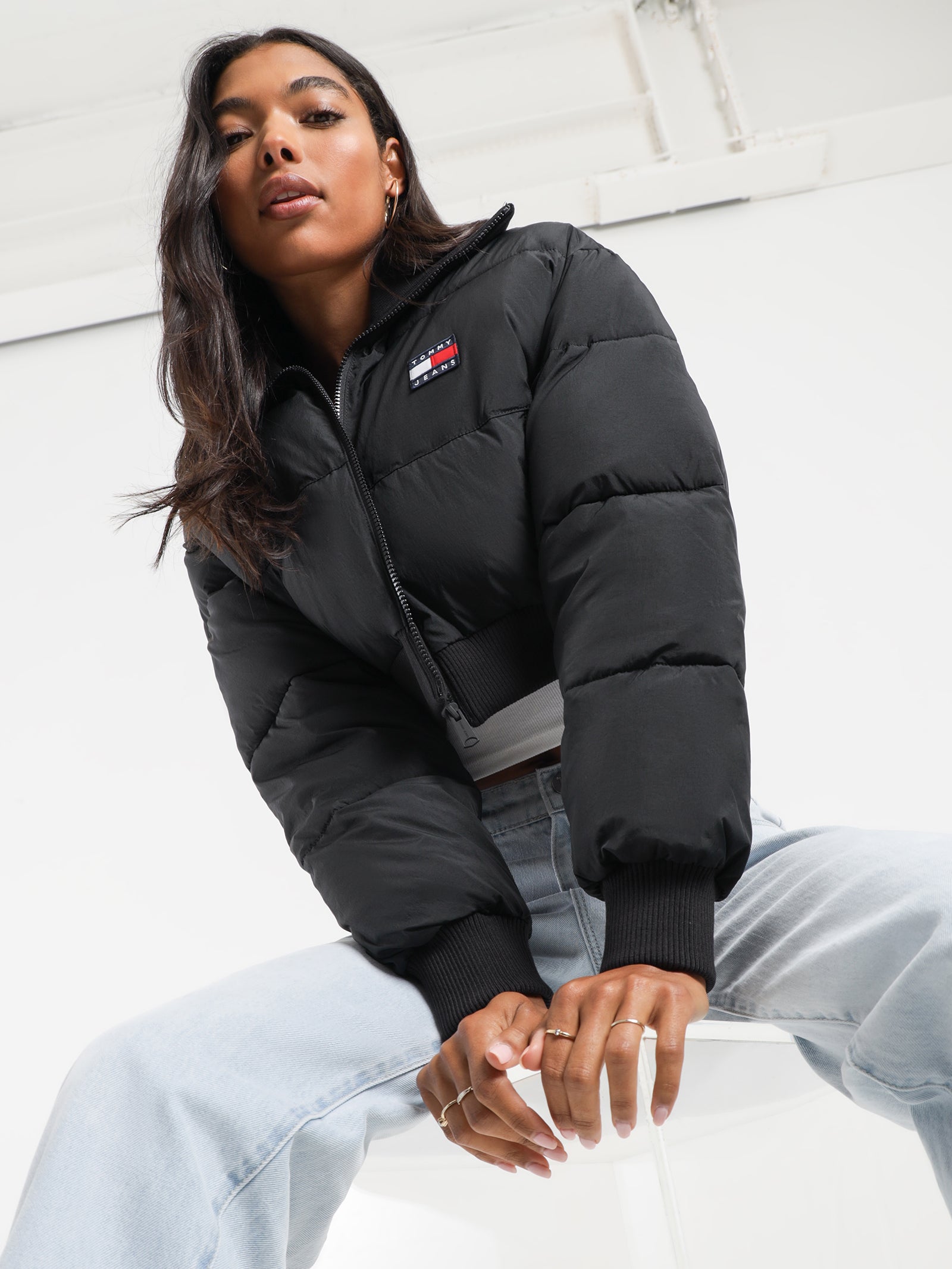 Ultra Crop Collar Puffer