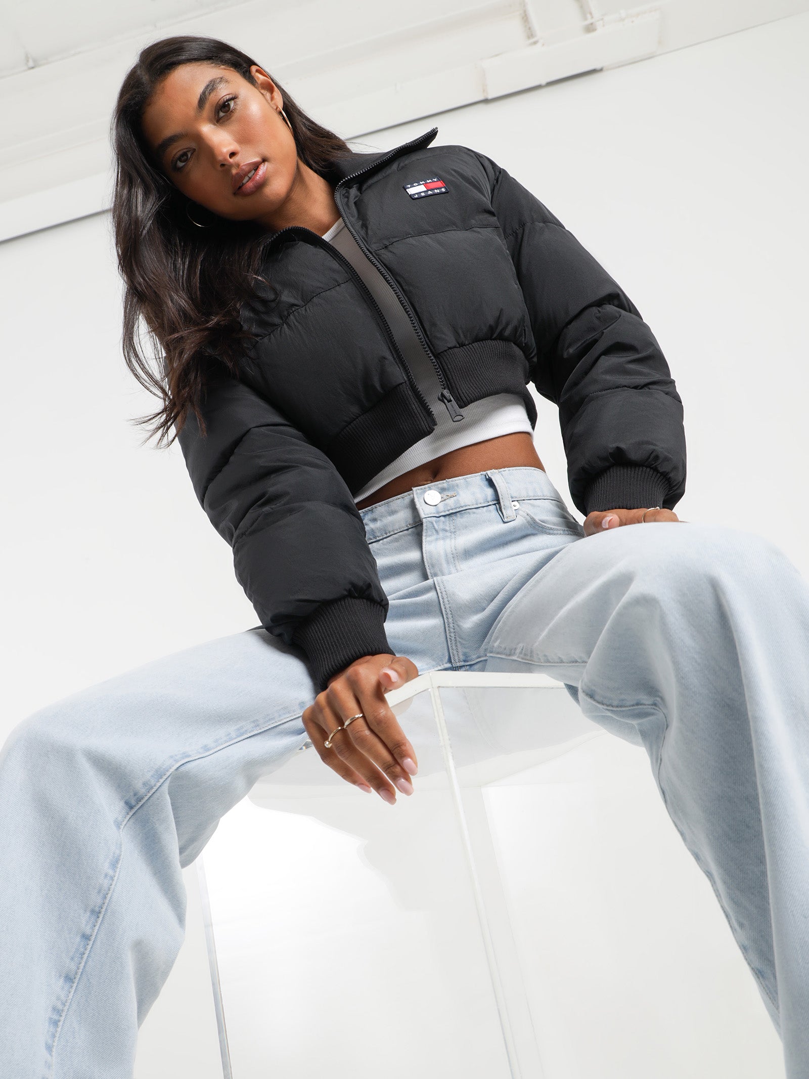 Ultra Crop Collar Puffer