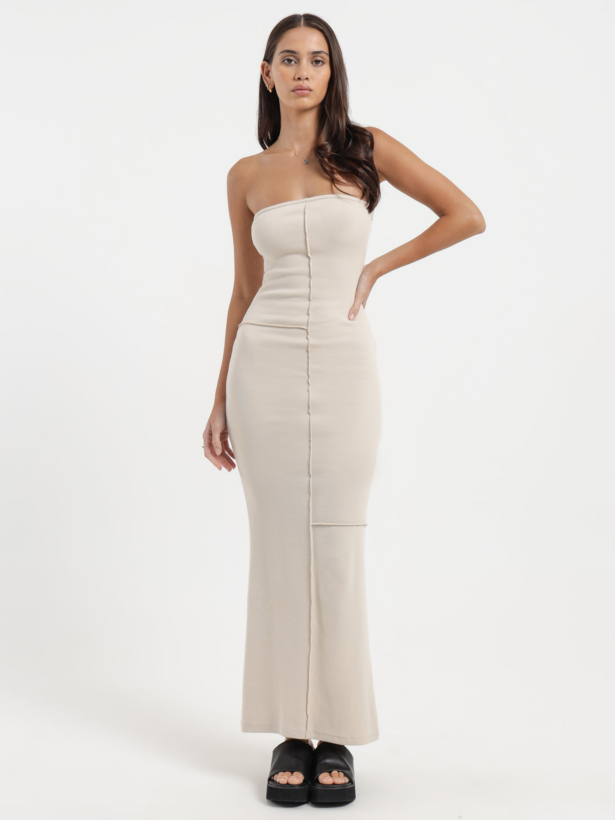 Beyond Her Rebel Tube Midi Dress Desert | Glue Store Beyond Her Rebel Tube Midi Dress Desert | Glue Store