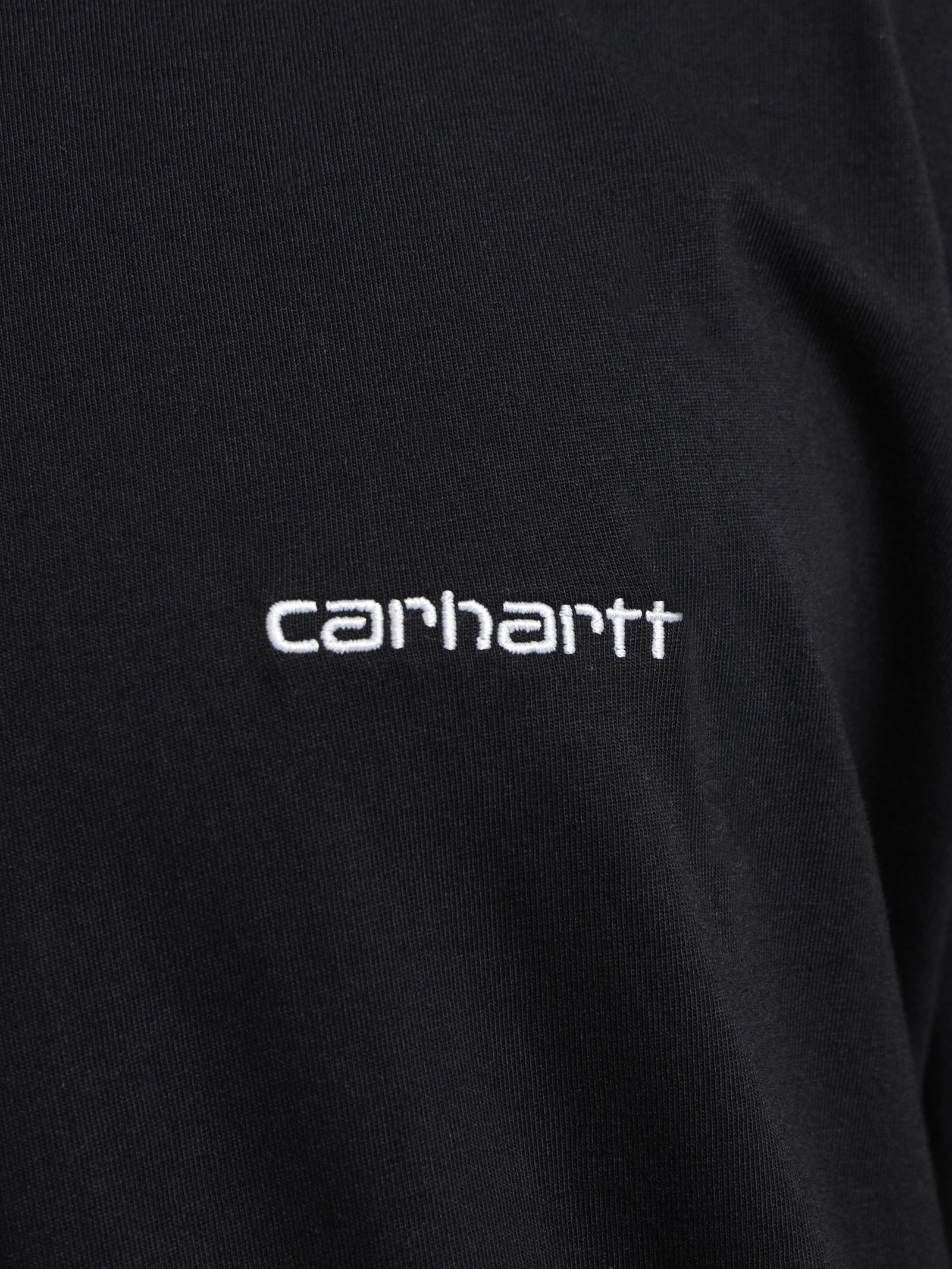 Short Sleeve Script Embroidery T-Shirt