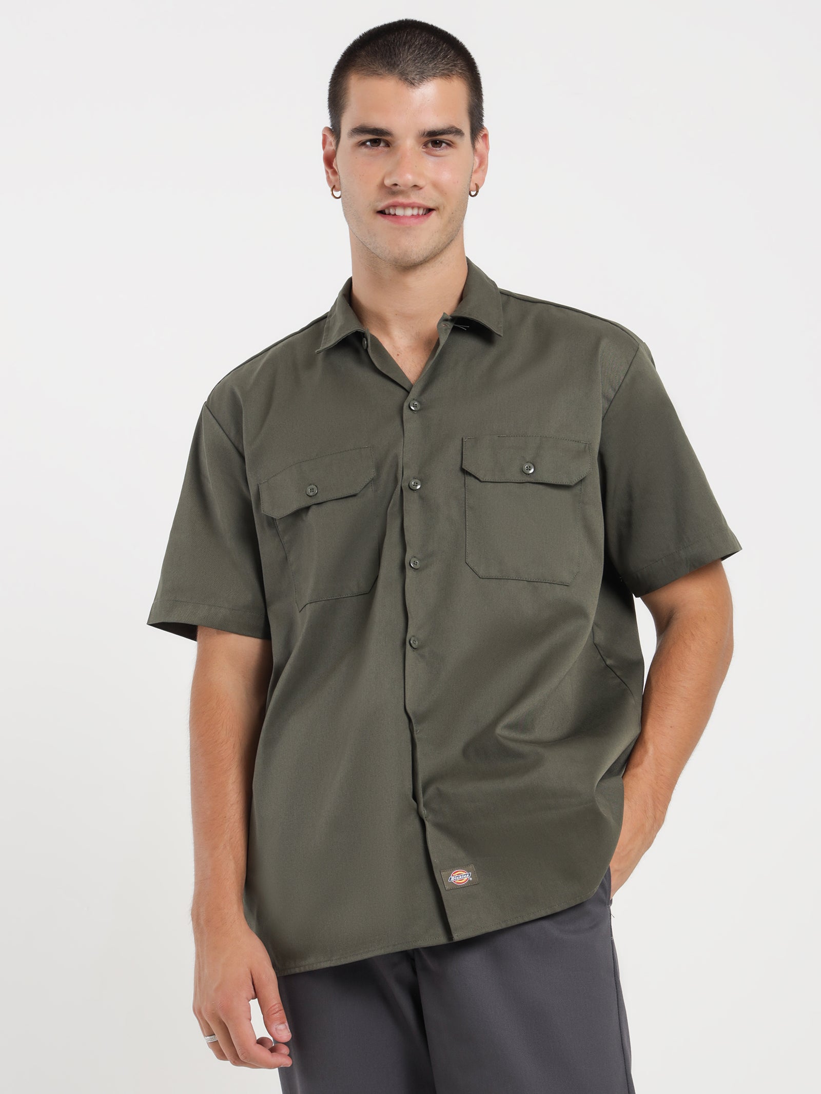 Short Sleeve Green Dickie Outfit Unionville GD Work Short Sleeve