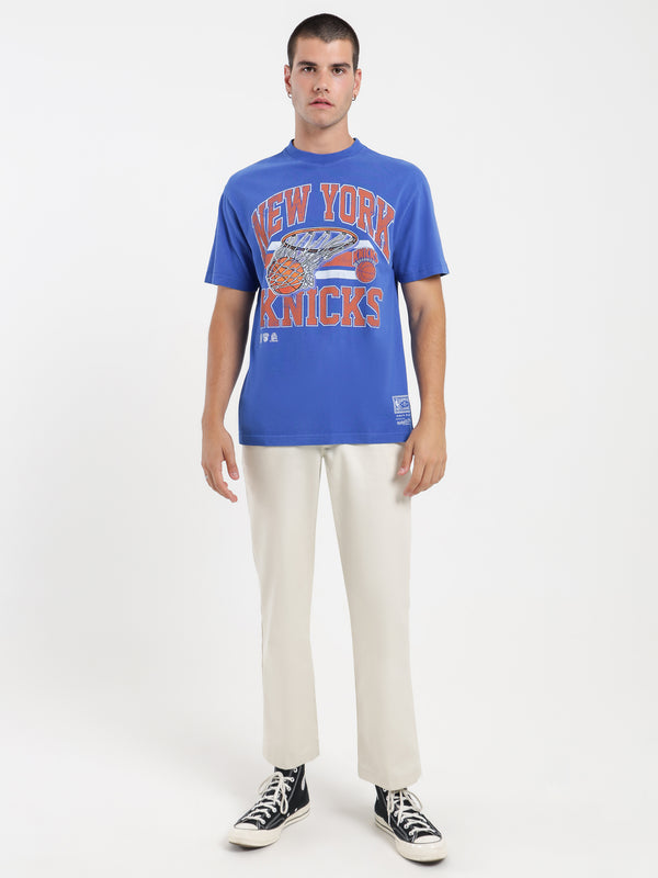 å New York Knicks Bucket TShirt in Royal Blue Royal blue Glue Store