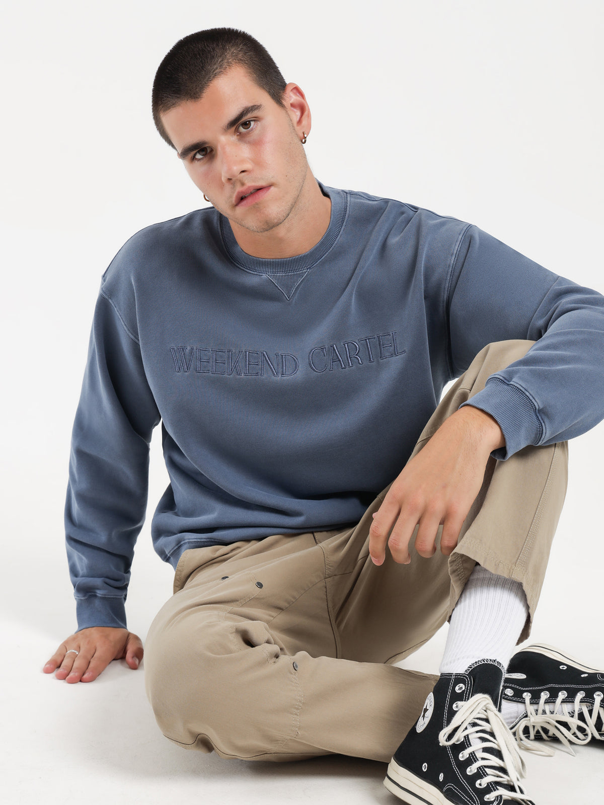 Cartel Pigment Sweater in Slate