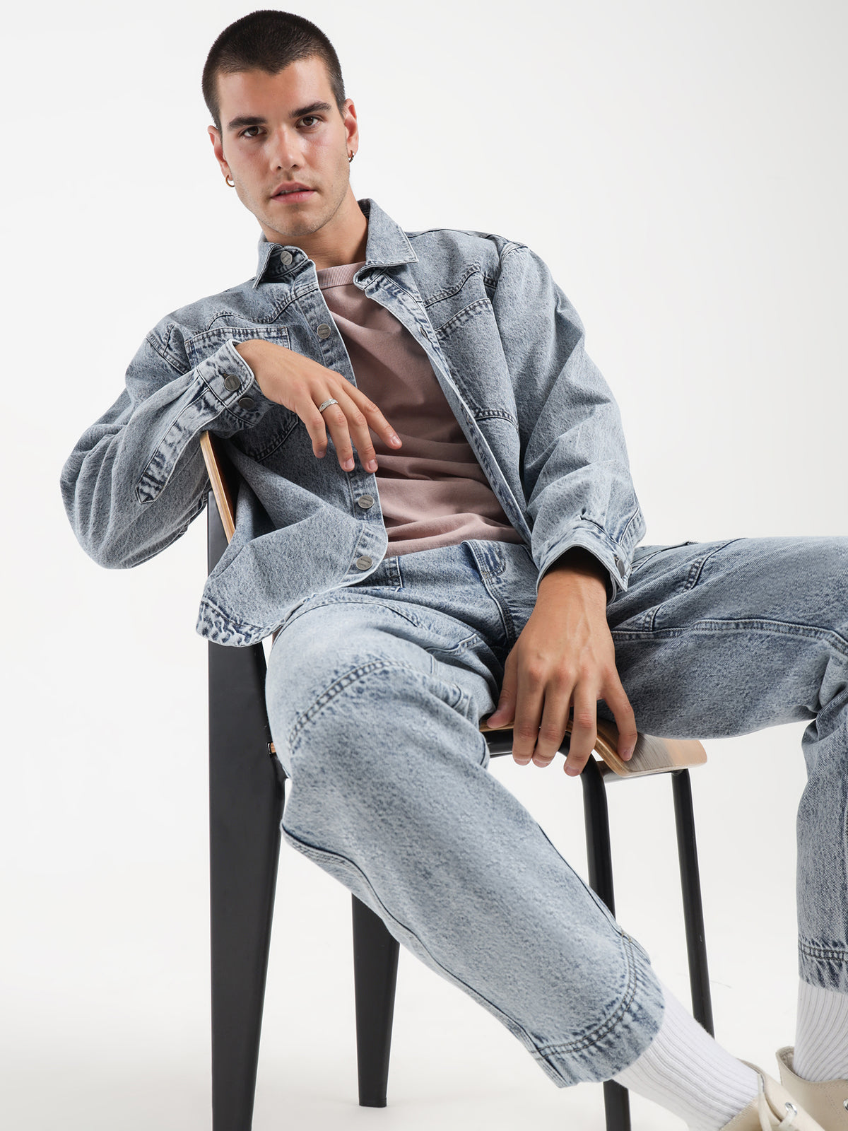 Weekend Cartel Chaos Denim Overshirt | Vintage Blue