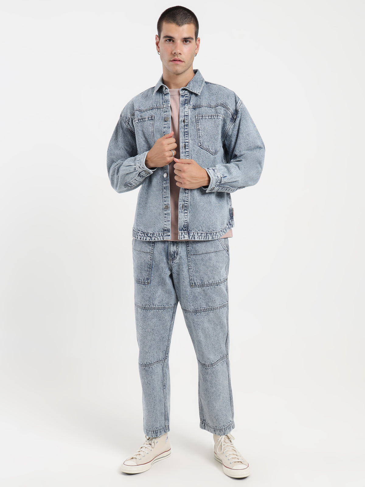 Weekend Cartel Chaos Denim Overshirt | Vintage Blue