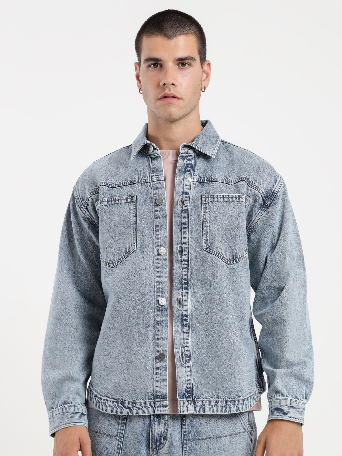 Weekend Cartel Chaos Denim Overshirt | Vintage Blue