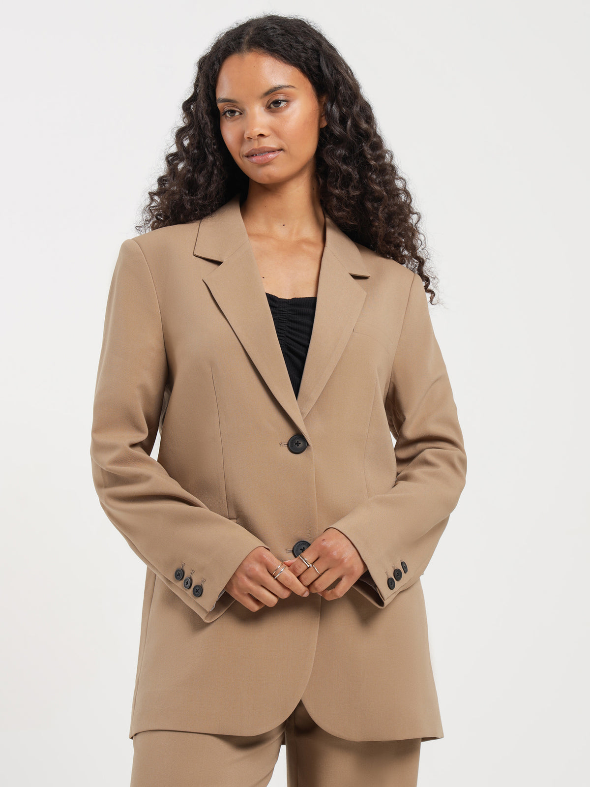 Nude Lucy Kiran Tailored Blazer | Biscoff