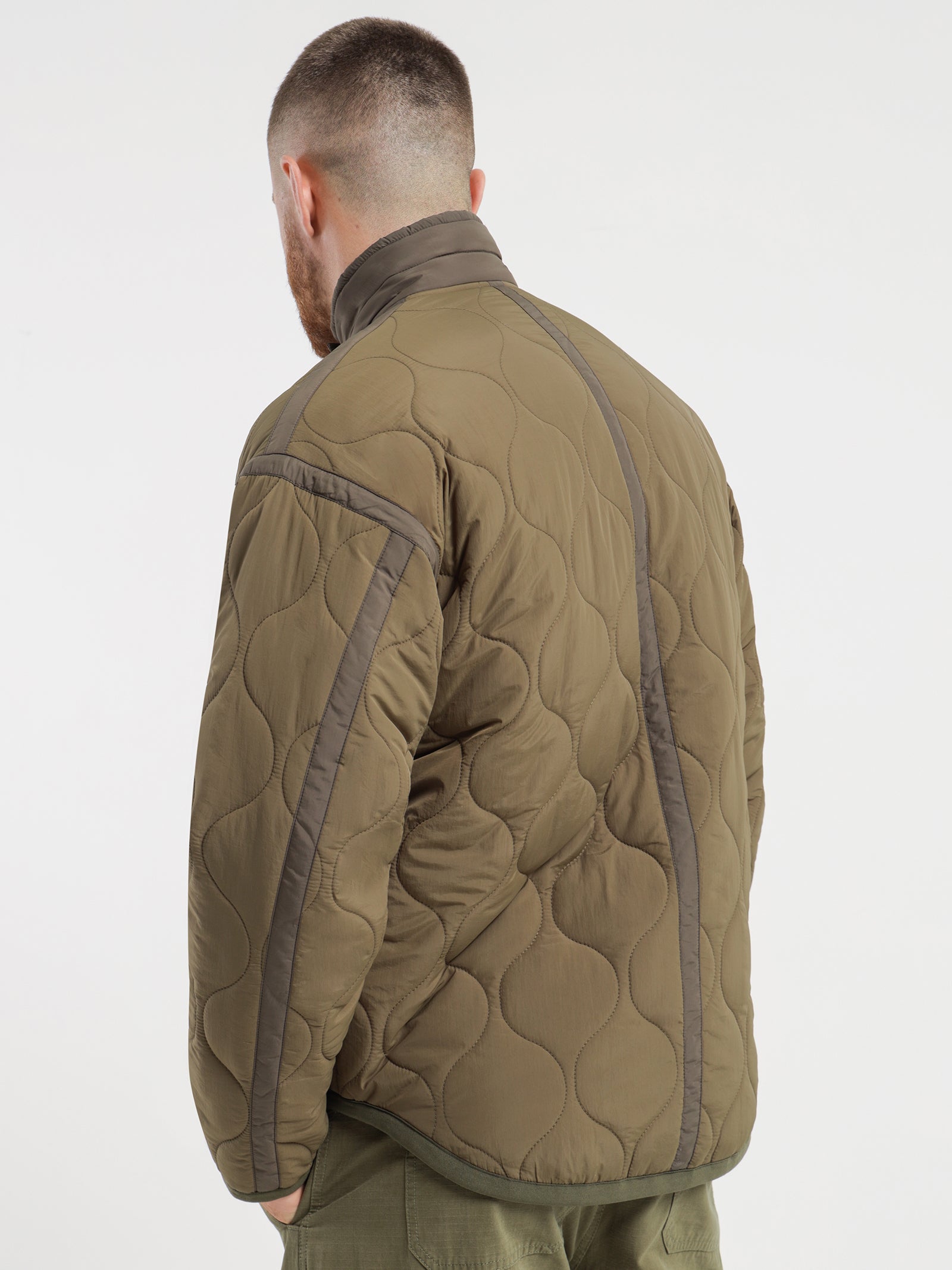 Wyatt Quilted Puffer in Olive