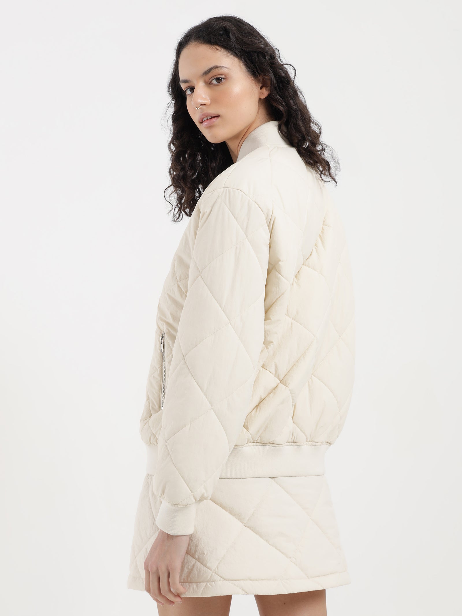 Quilted Jacket Zara Jackets Ladies Beyond Her Zara Quilted Bomber