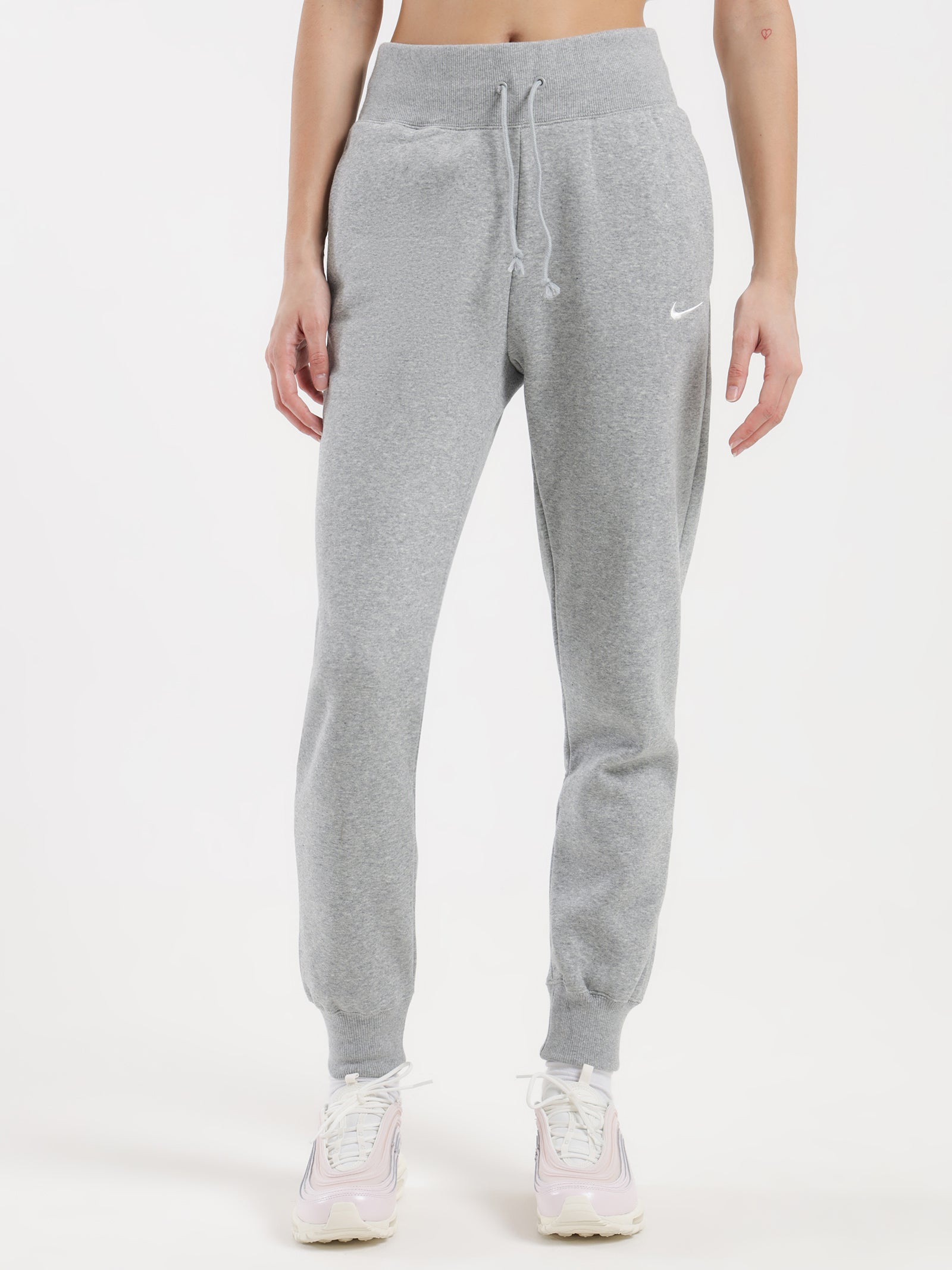 Sportswear Phoenix Fleece High Rise Pants in Dark Grey Heather - Glue Store