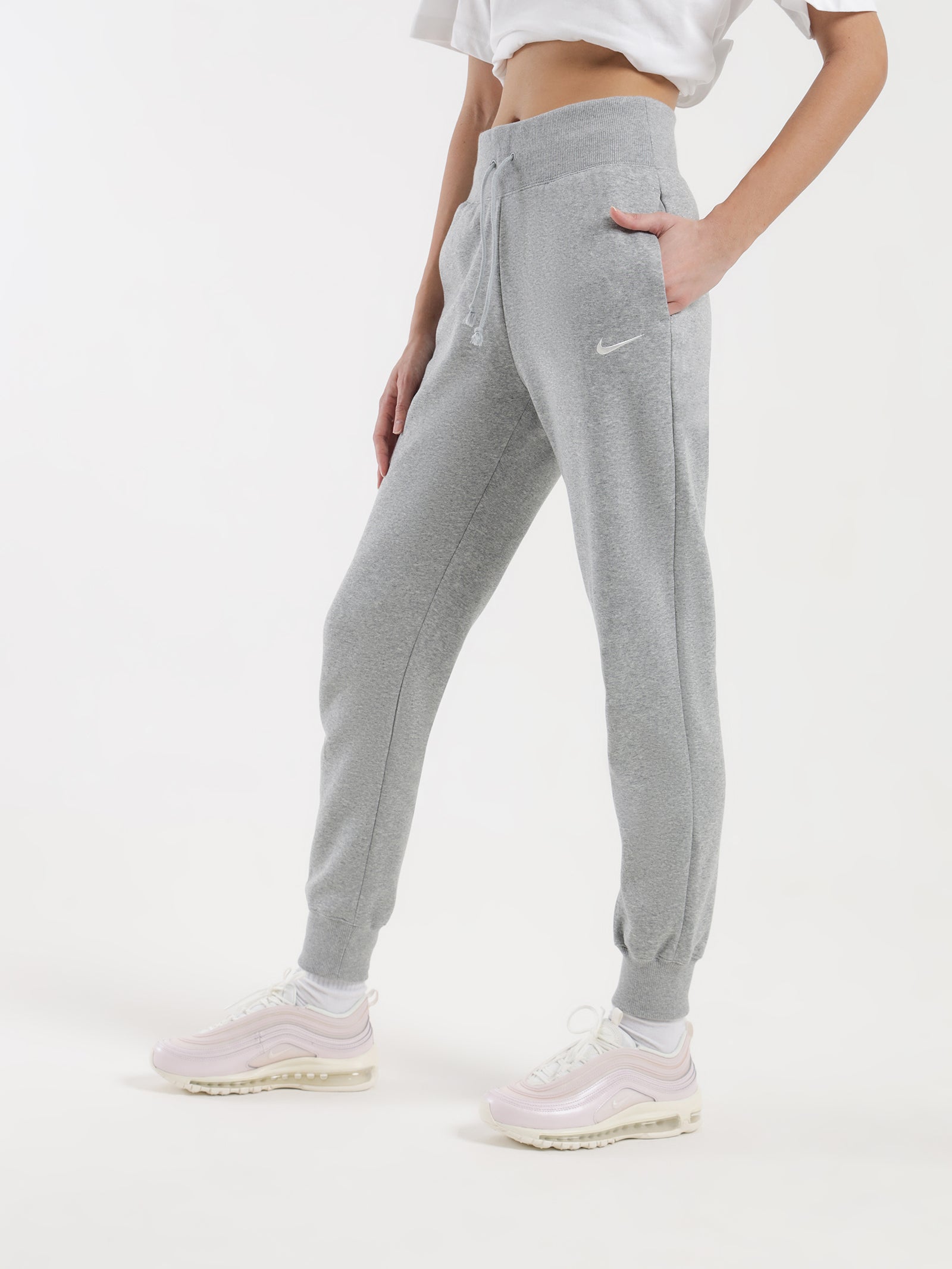 Sportswear Phoenix Fleece High Rise Pants in Dark Grey Heather