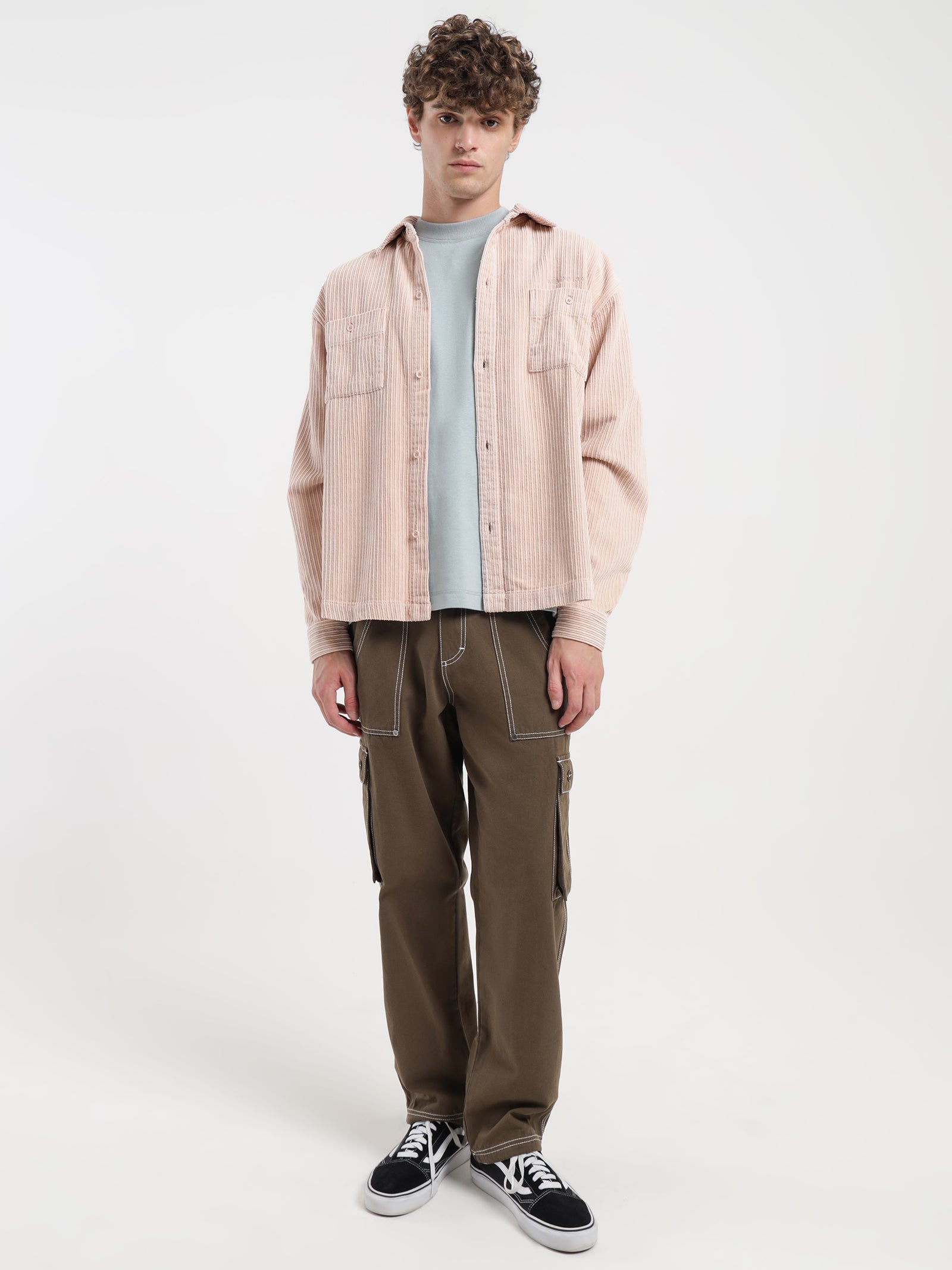 Manic Overshirt in Cosmetic Pink