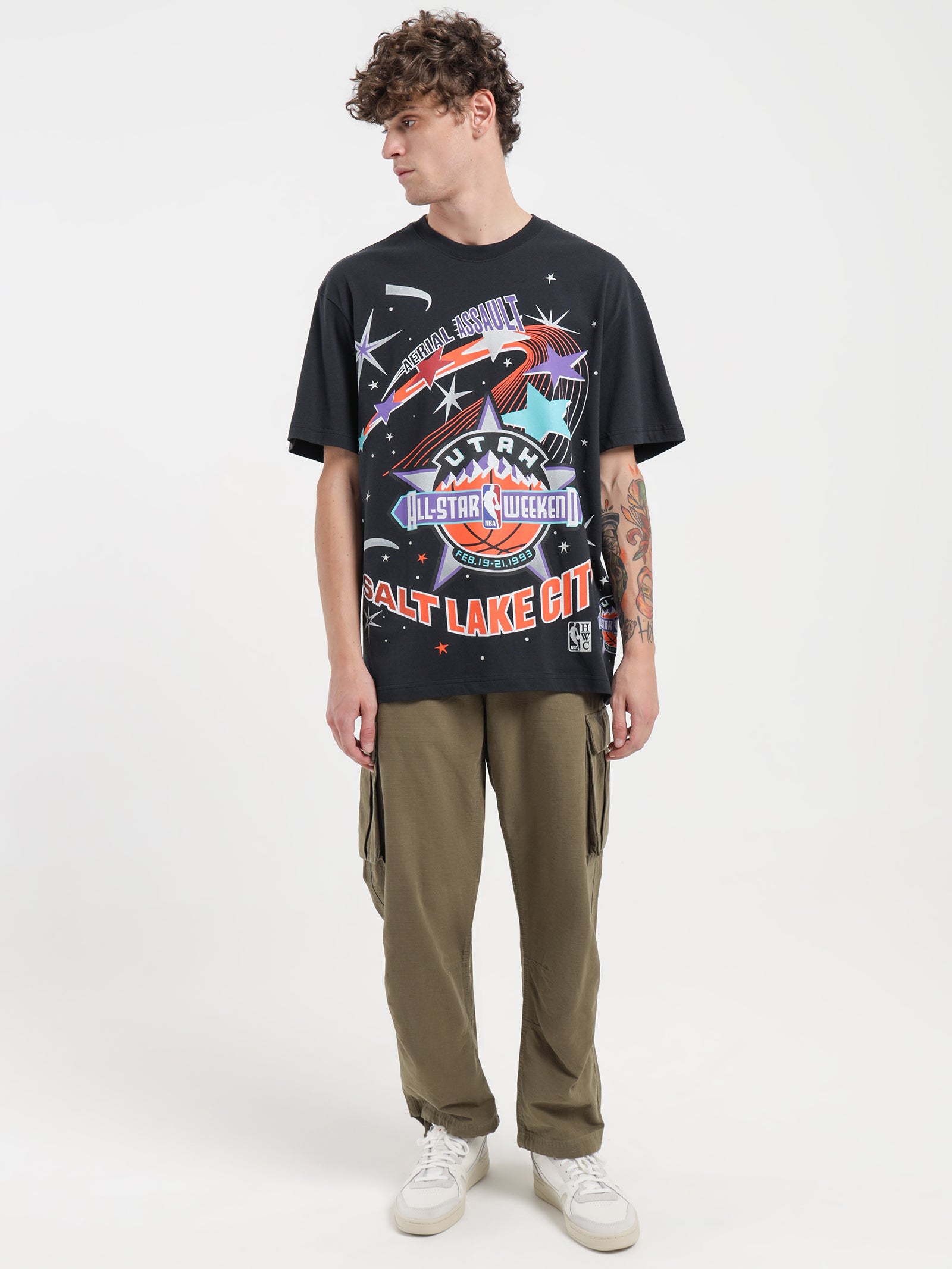 Mitchell & Ness Utah All Star Weekend 1993 Burst T-Shirt