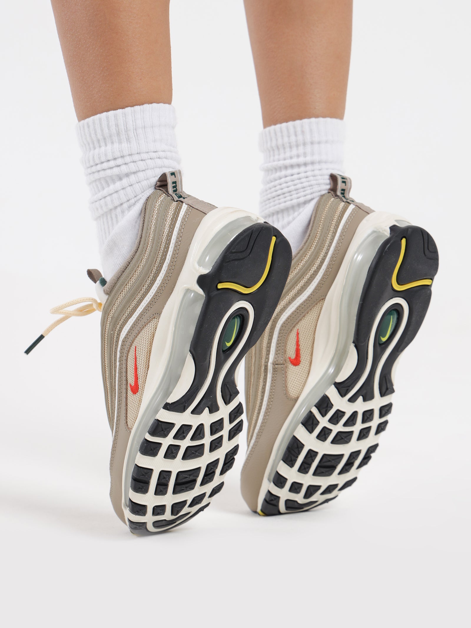 Nike Womens Air Max 97 Sneakers Khaki Glue Store