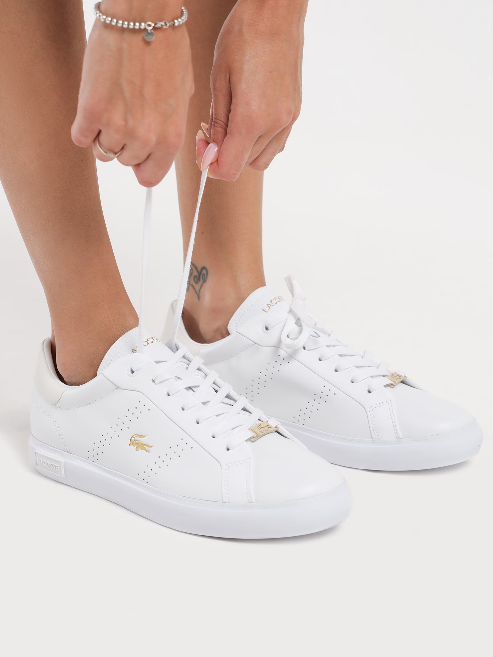 Lacoste Powercourt Lacoste White Casual Shoes Lacoste Footwear