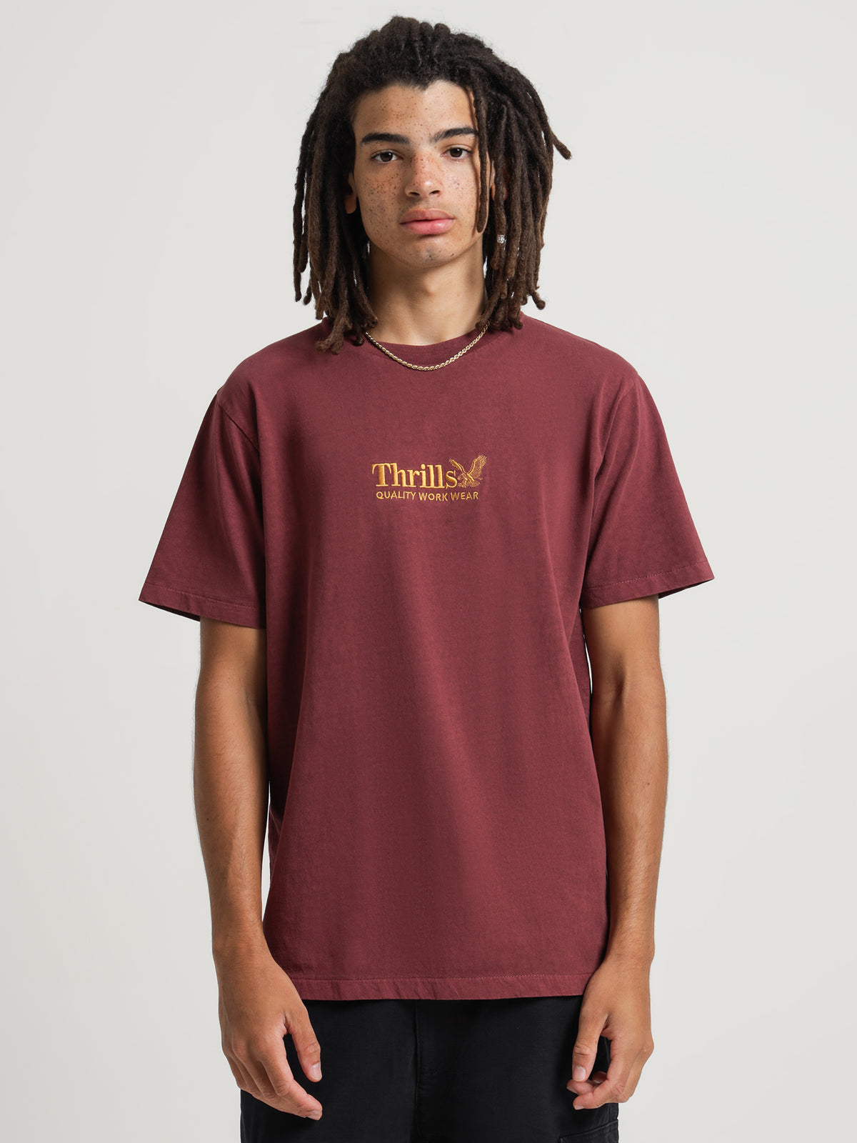 Union Merch Fit T-Shirt in Port