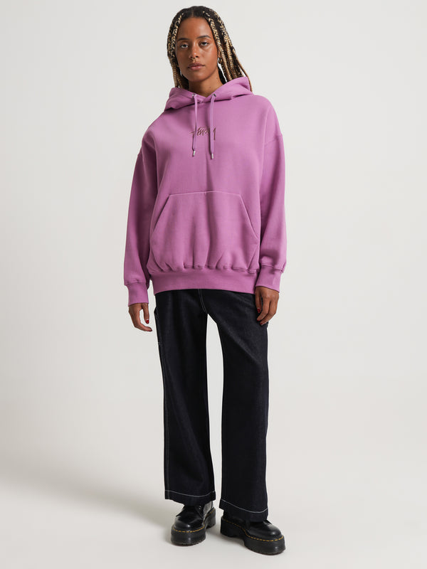 Stock Oversized Hoodie in Mulberry - Glue Store