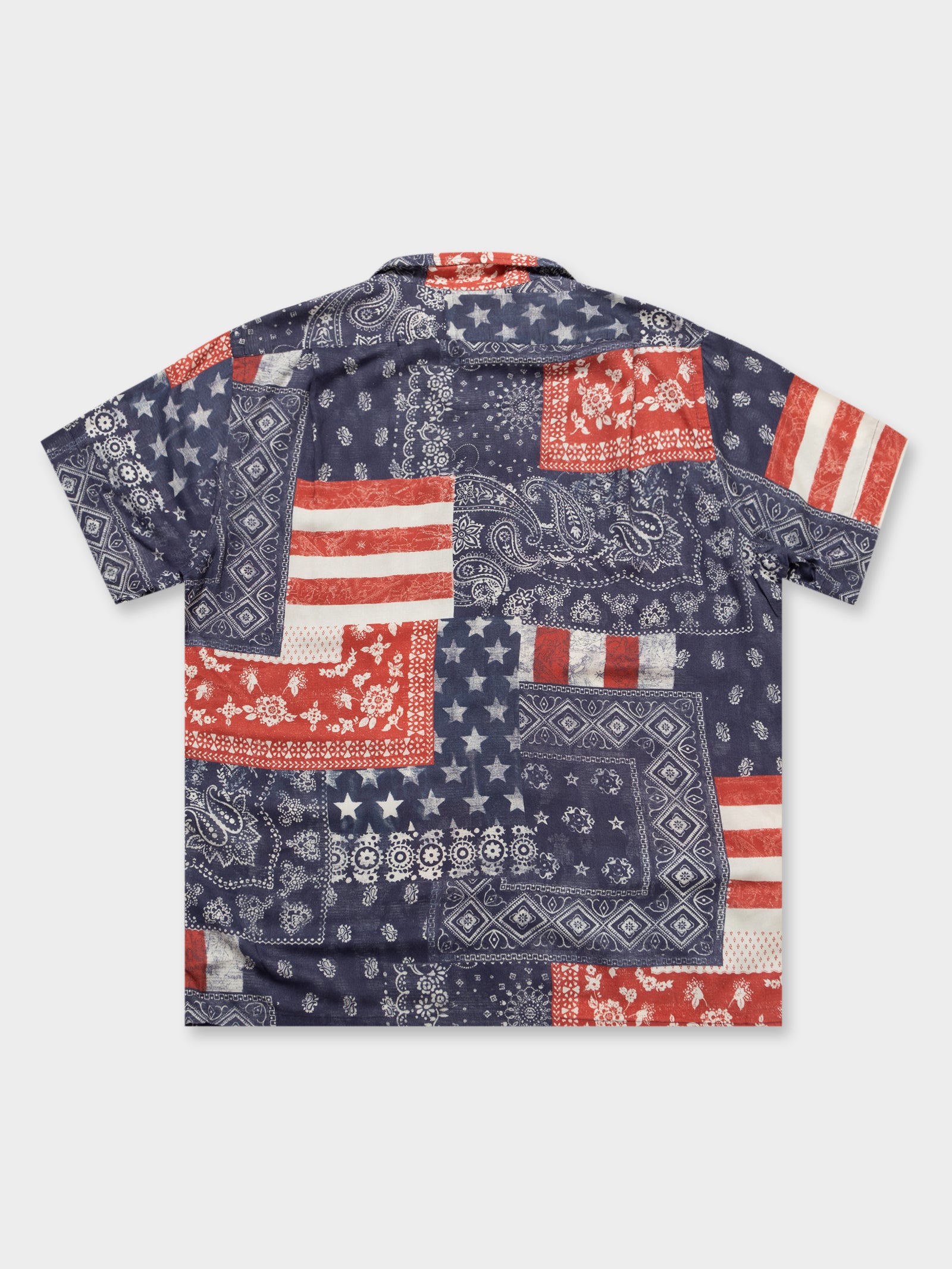 Bandana Patchwork Print Vacation Shirt