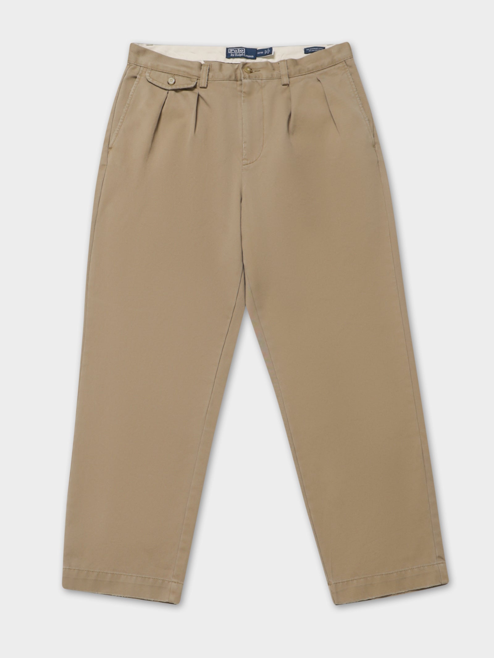 Pleat Detail Cotton Trousers