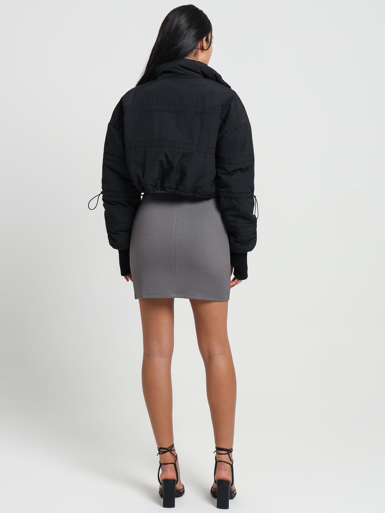 Kevia Puffer Jacket in Black