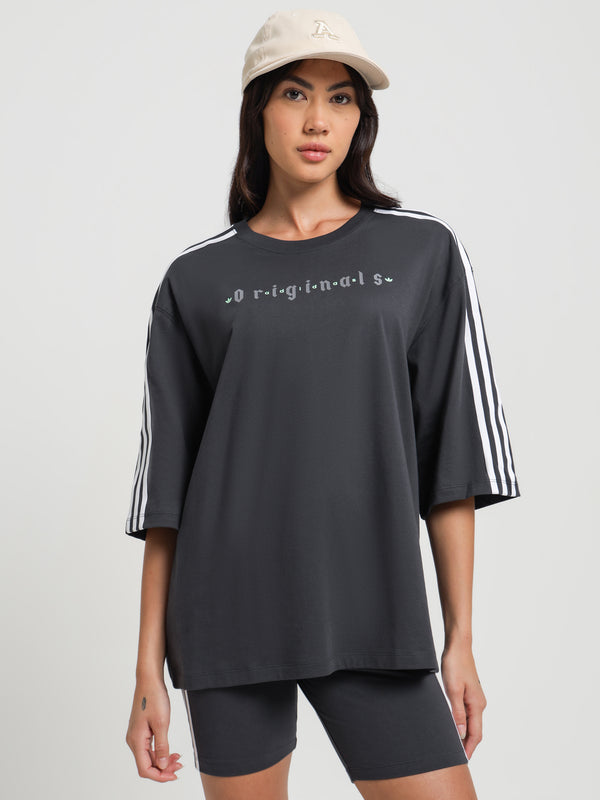 Oversized T-Shirt in Carbon - Glue Store