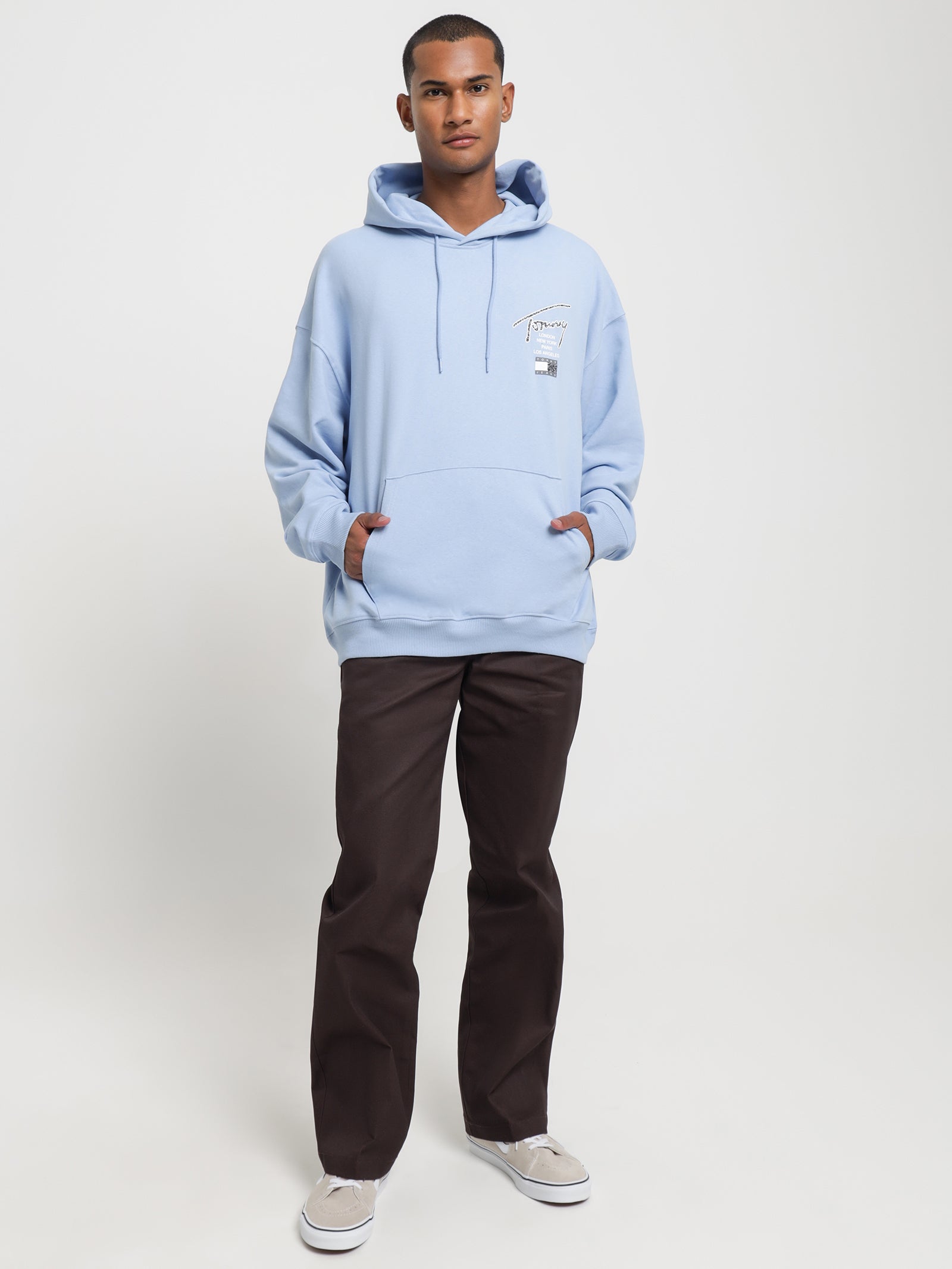 Relaxed Back Logo Terry Hoodie