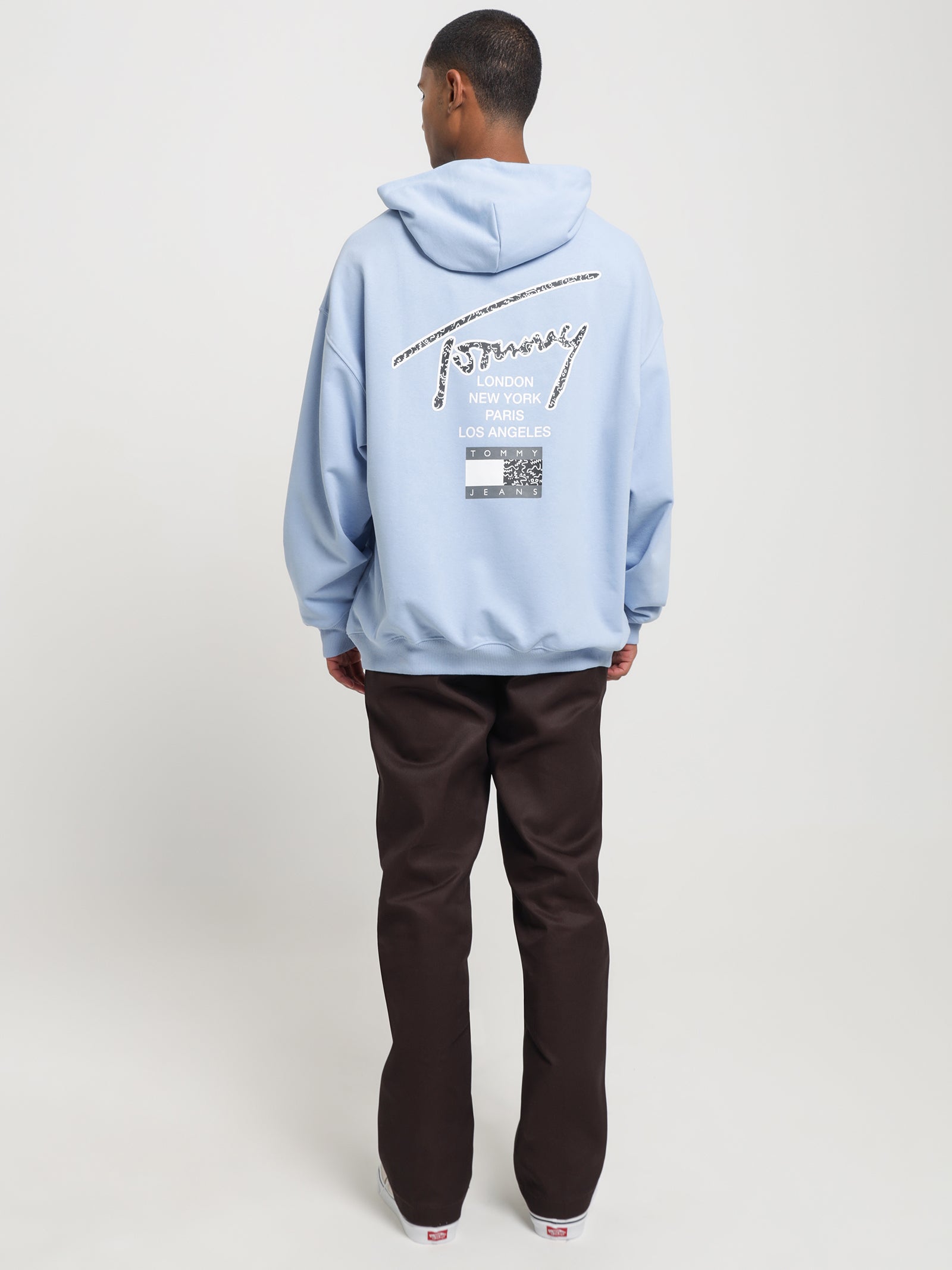 Relaxed Back Logo Terry Hoodie