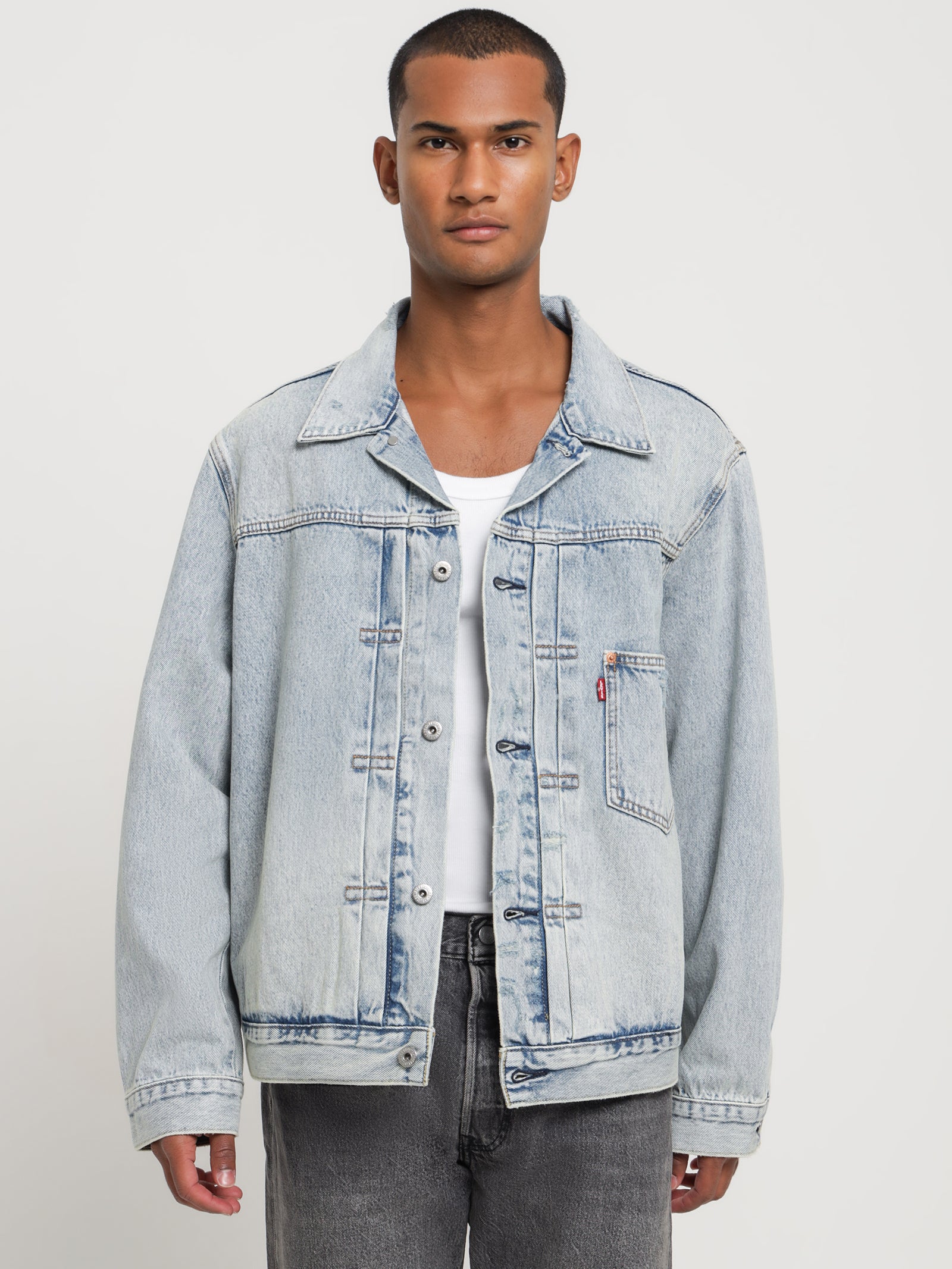 Levi Light Denim Jackets Relaxed Denim Trucker For Men – Find Your