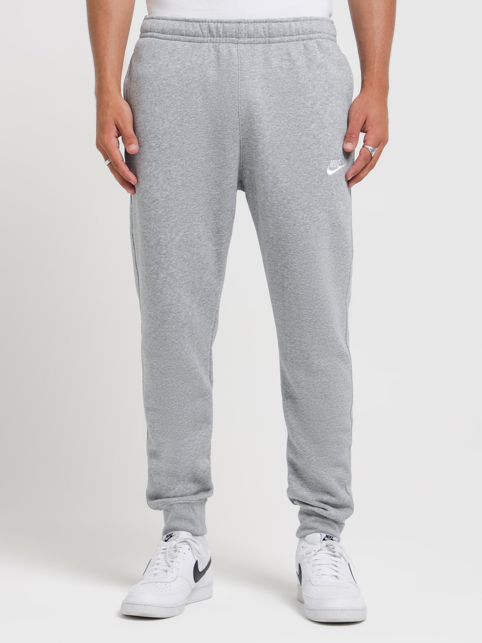 Nike Clothes Nike Club Cuffed Cargo Sweatpants In Dark Gray Nike