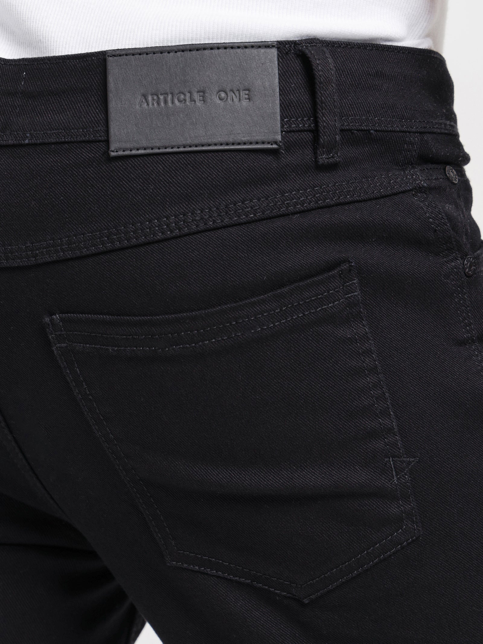Arden Rip Skinny Jeans in True Black - Glue Store