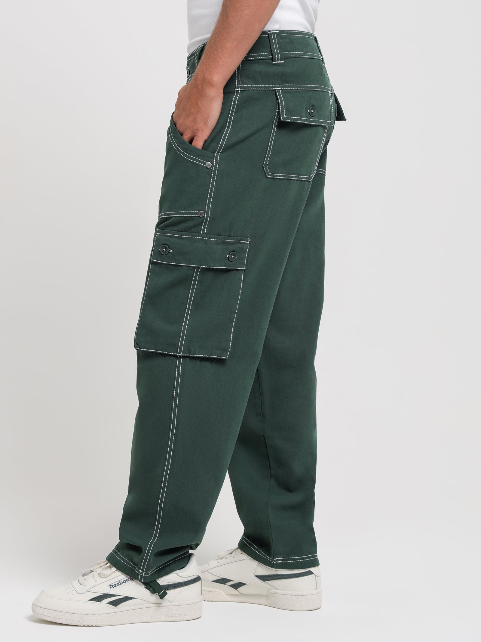 Syndicate Cargo Pants in Forest Green - Glue Store