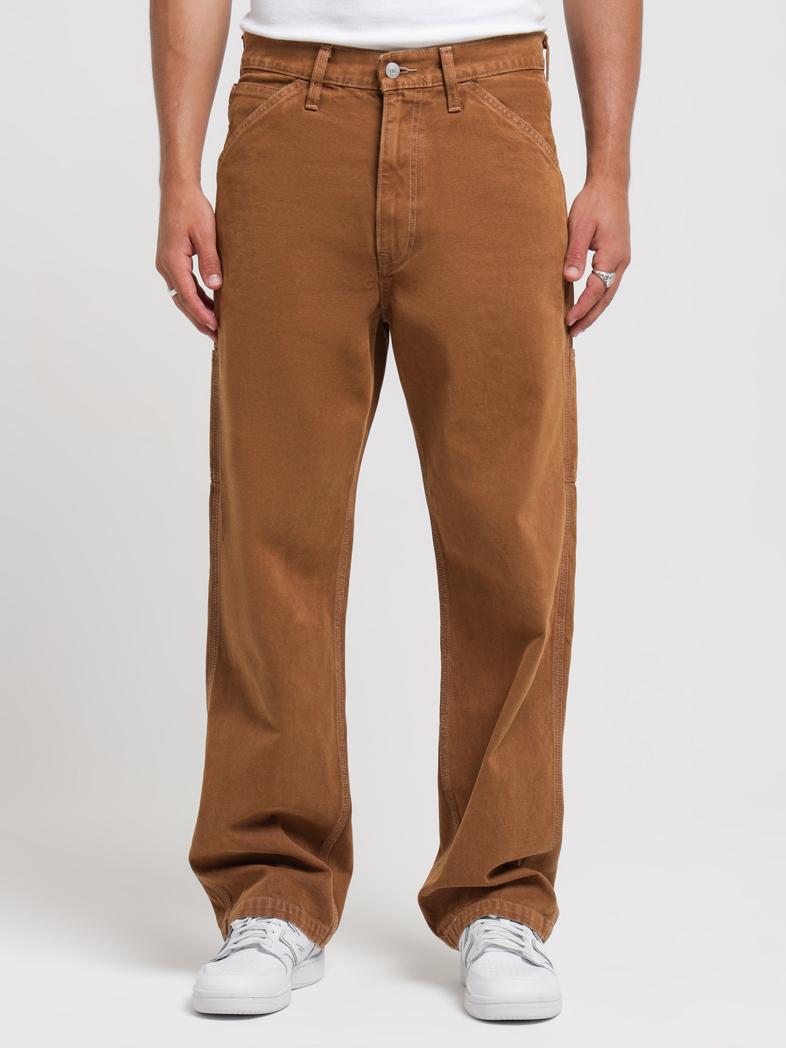 568 Stay Loose Carpenter Jeans in Ginger Brown