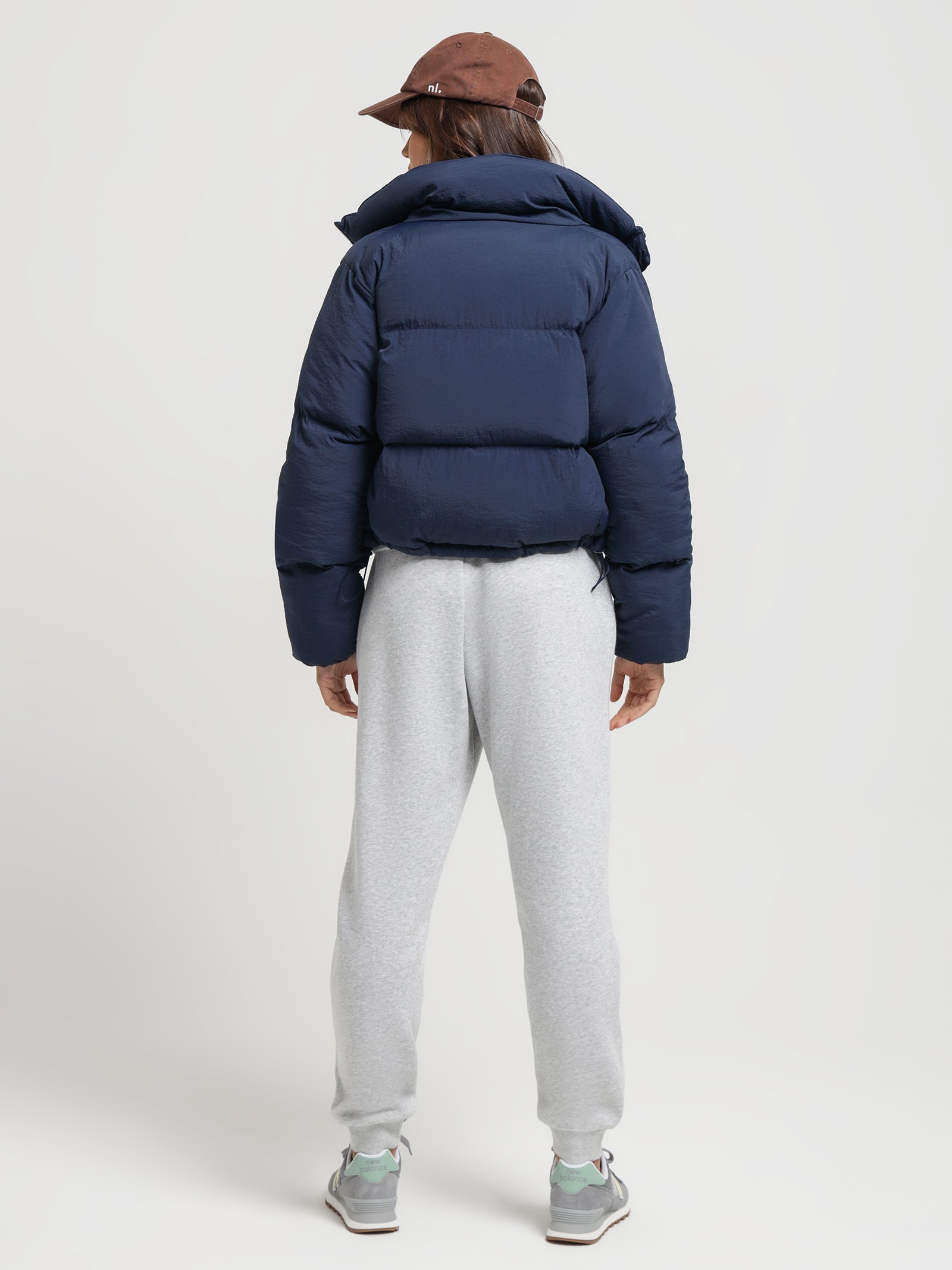 Topher Puffer Jacket in Midnight Blue