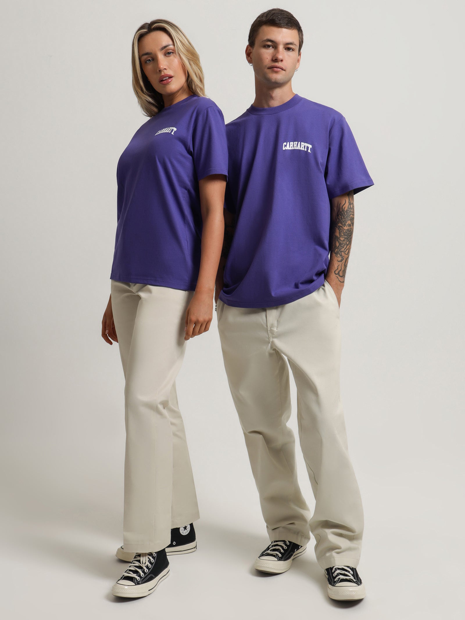 Short Sleeve University Script T-Shirt