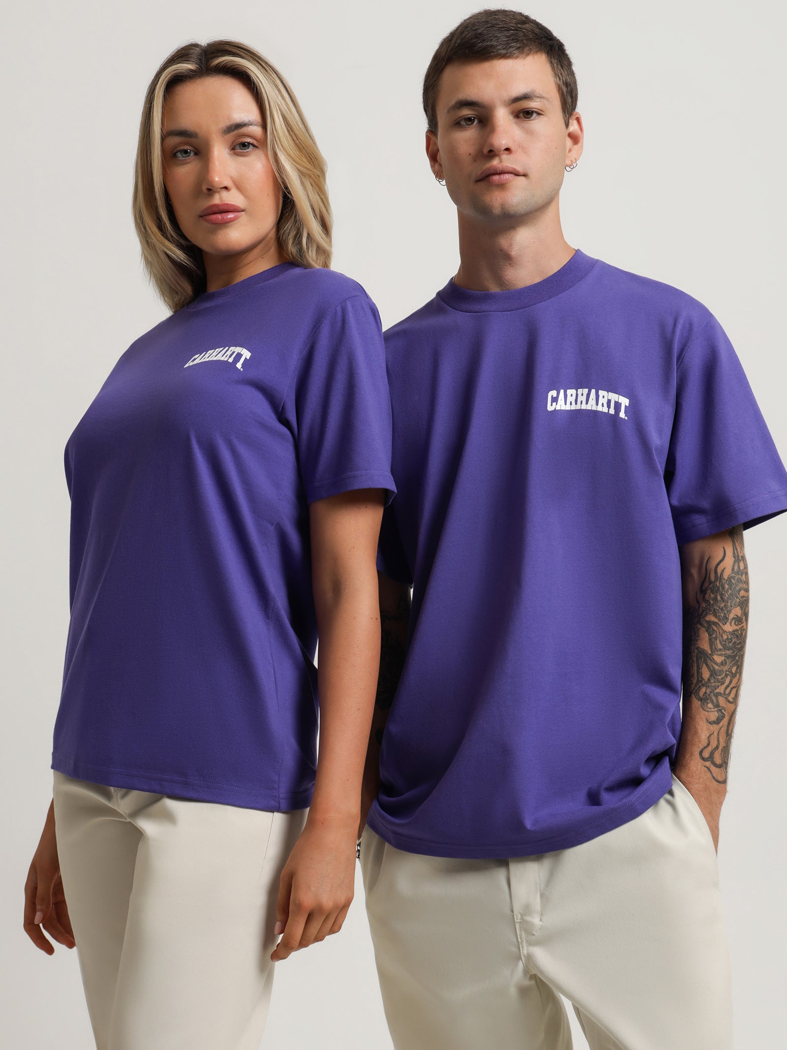 Short Sleeve University Script T-Shirt