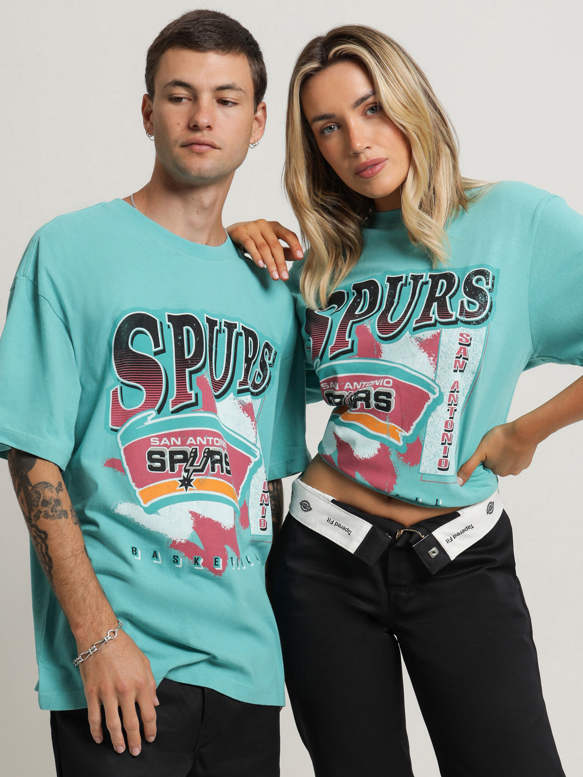 San Antonio Spurs T-Shirt in Aqua