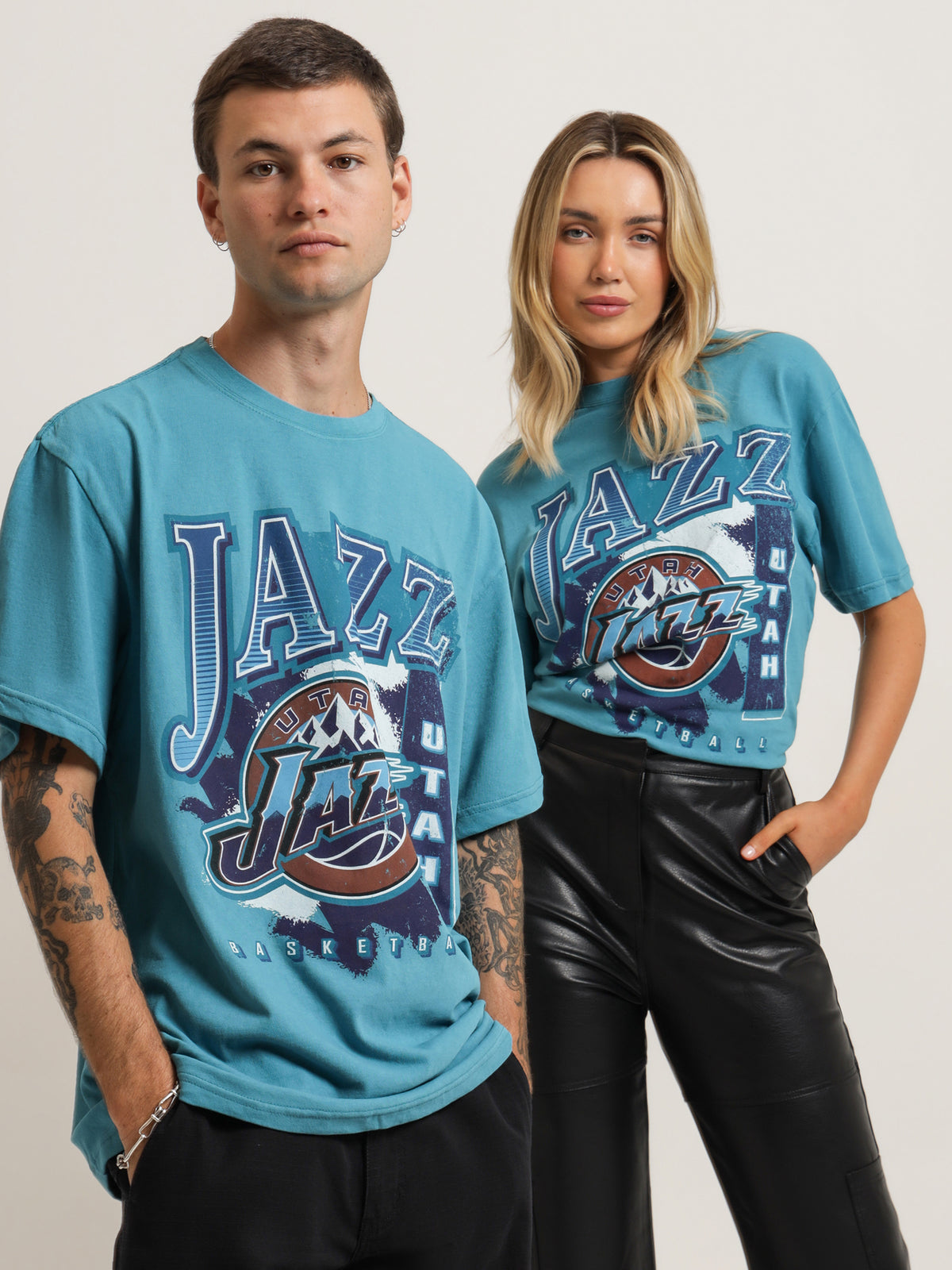 Utah Jazz NBA T-Shirt in Aqua