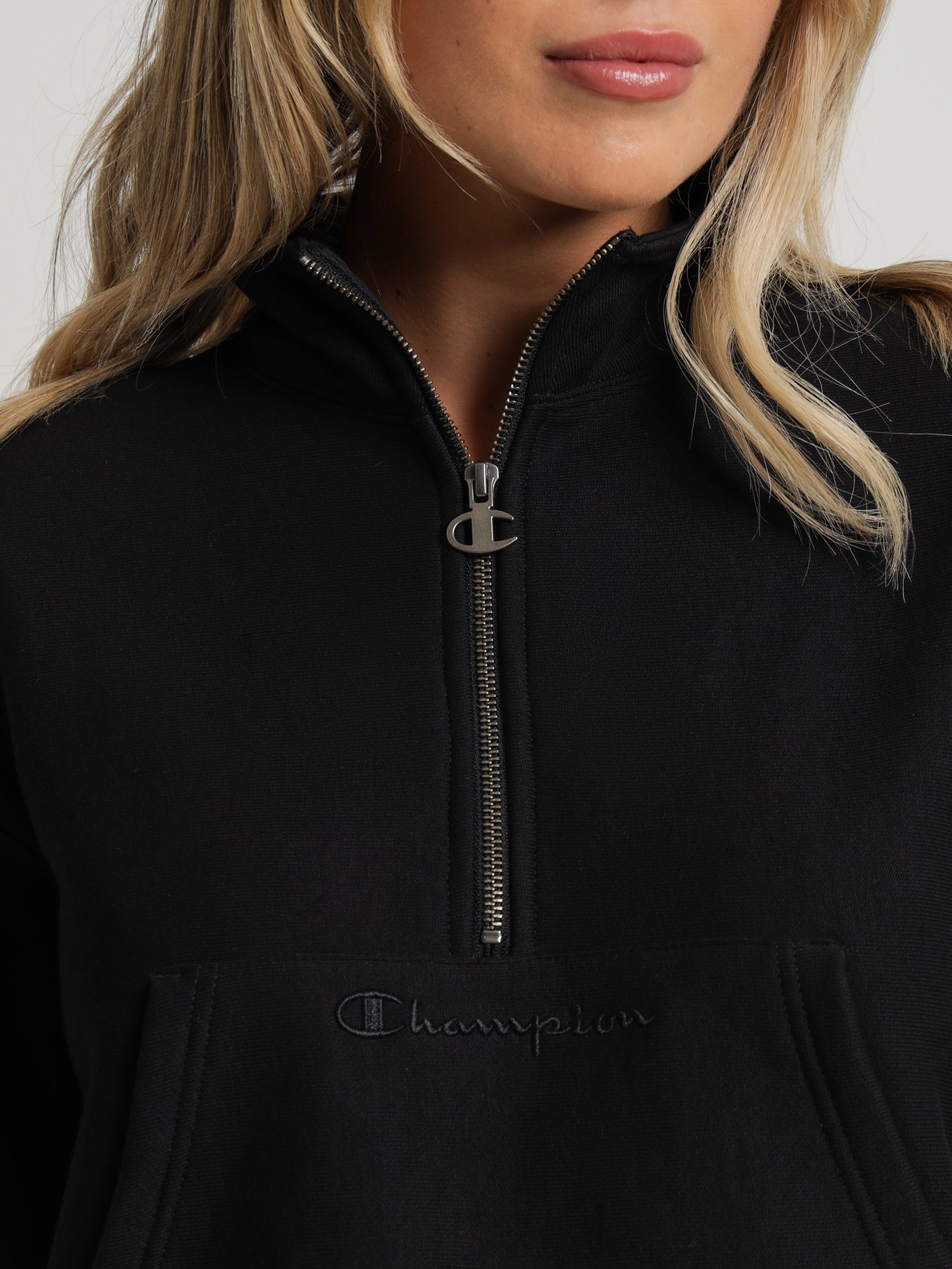 Reverse Weave Half Zip Pullover - Main Image