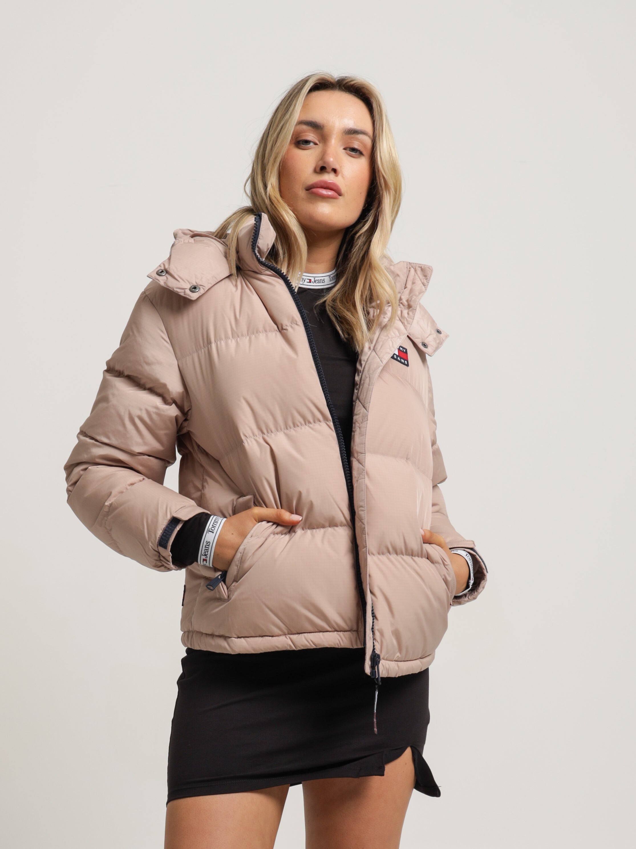Badge Hooded Alaska Puffer Jacket