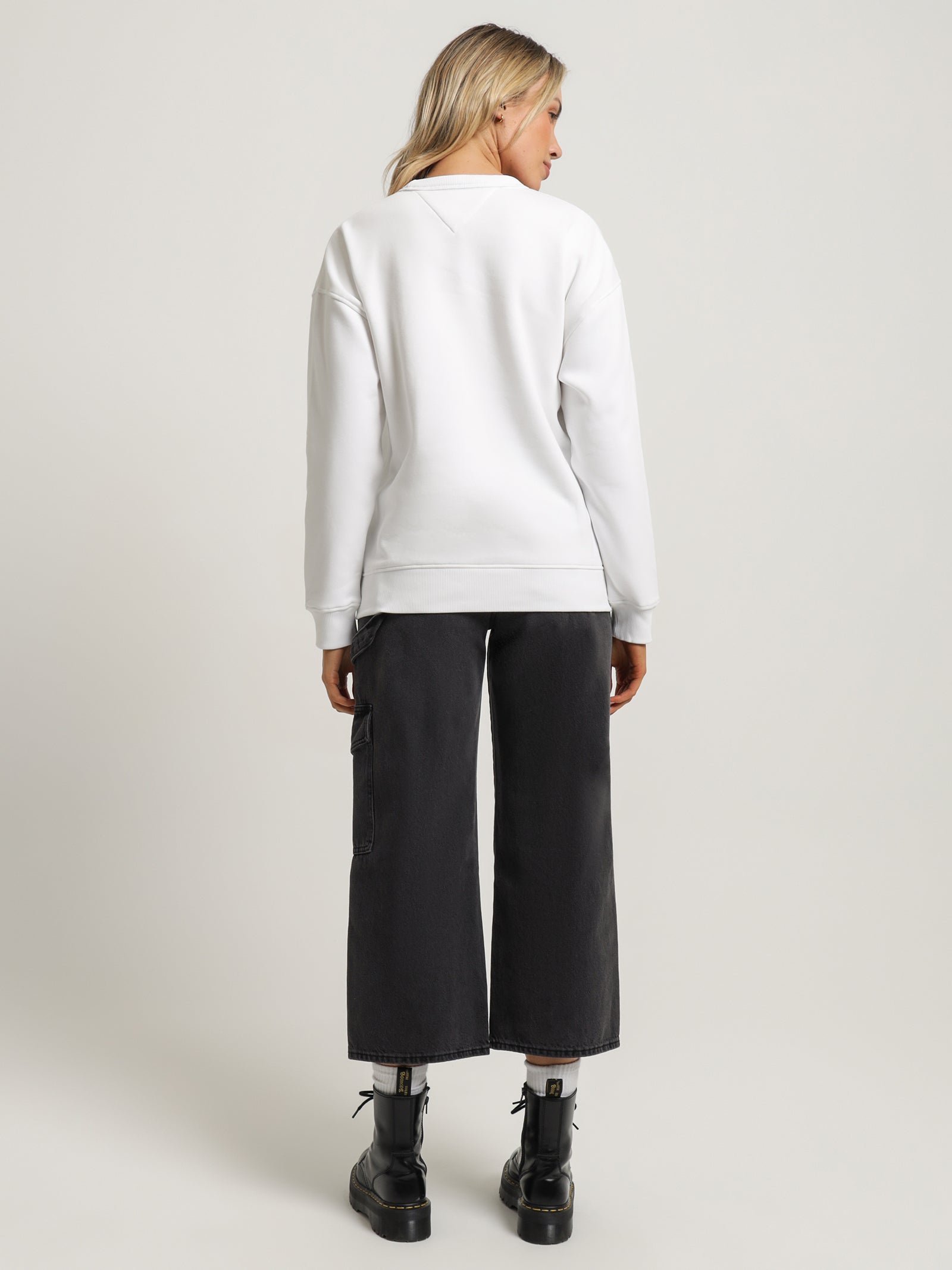 Varsity Relaxed Fit Crew Neck Sweatshirt