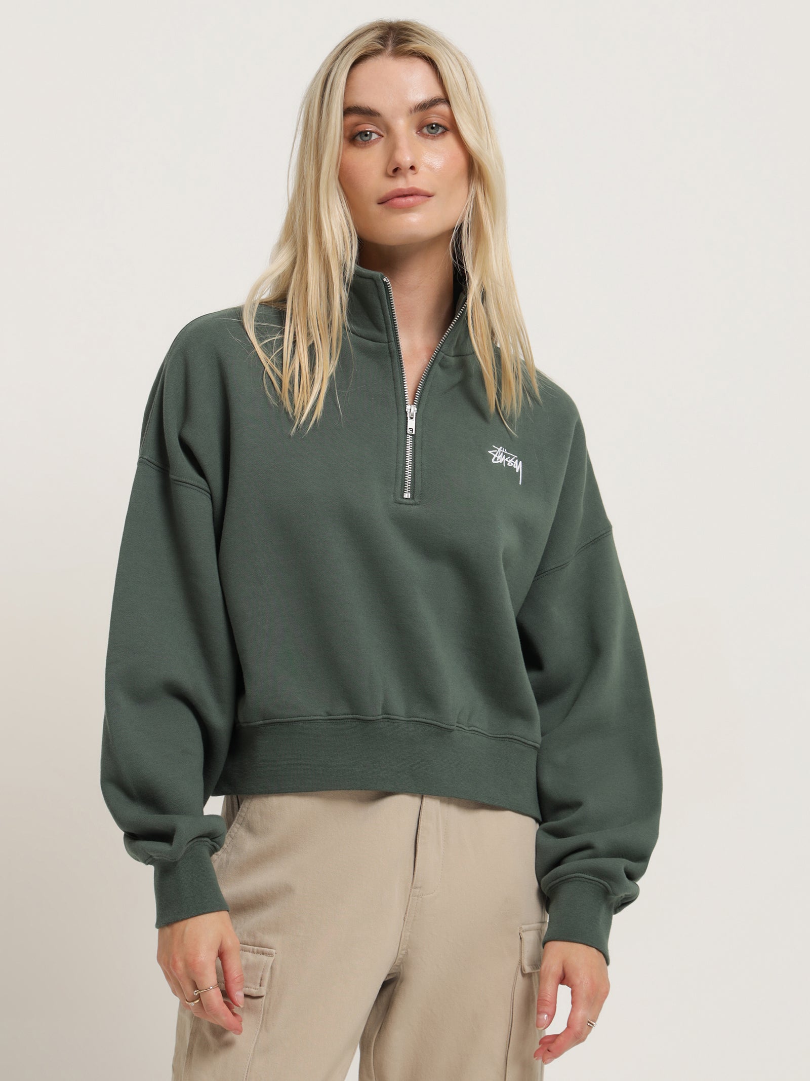 Stock 1/4 Zip Fleece Sweater