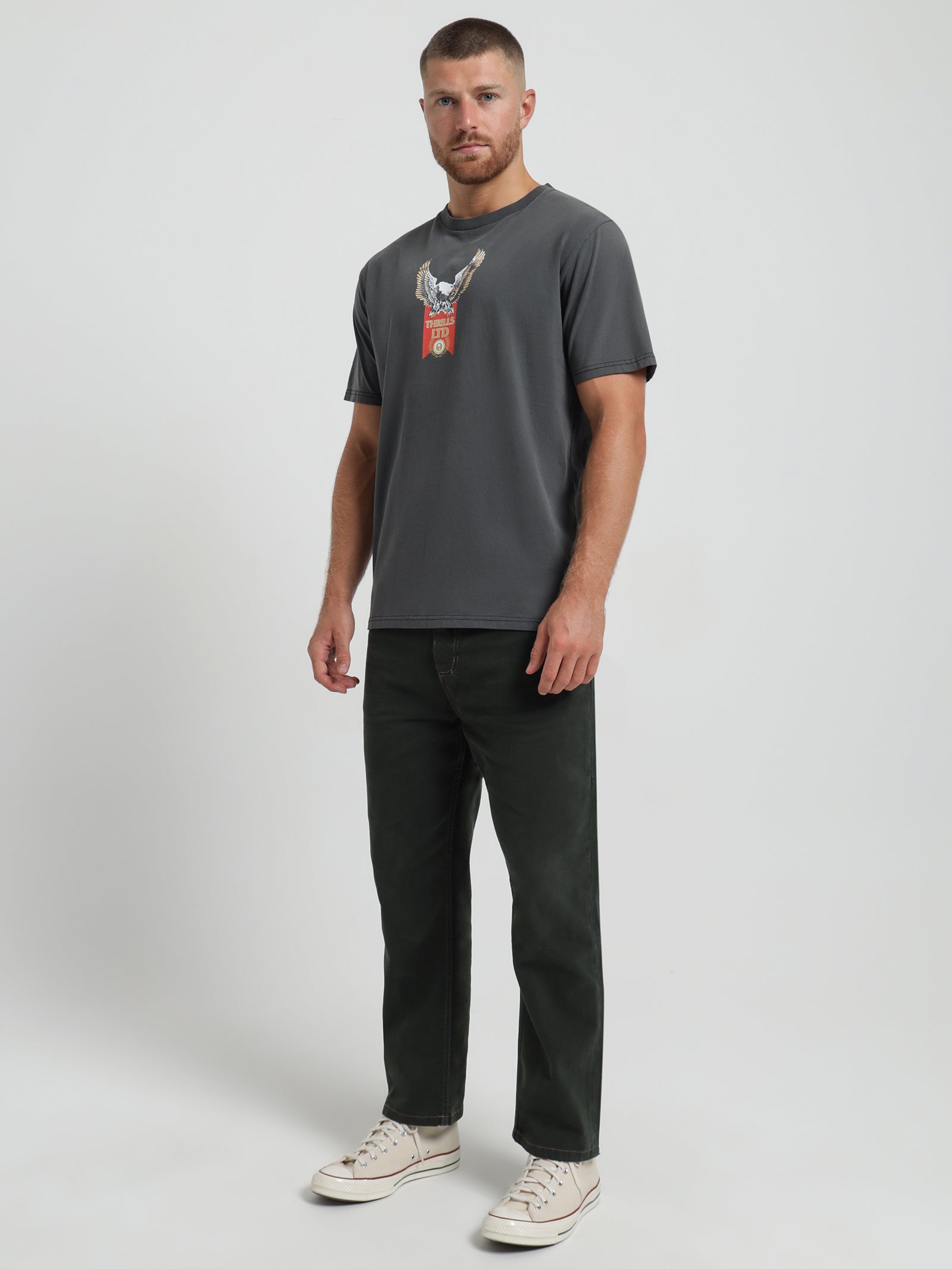Thrills All For One Merch Fit T-Shirt Black | Glue Store