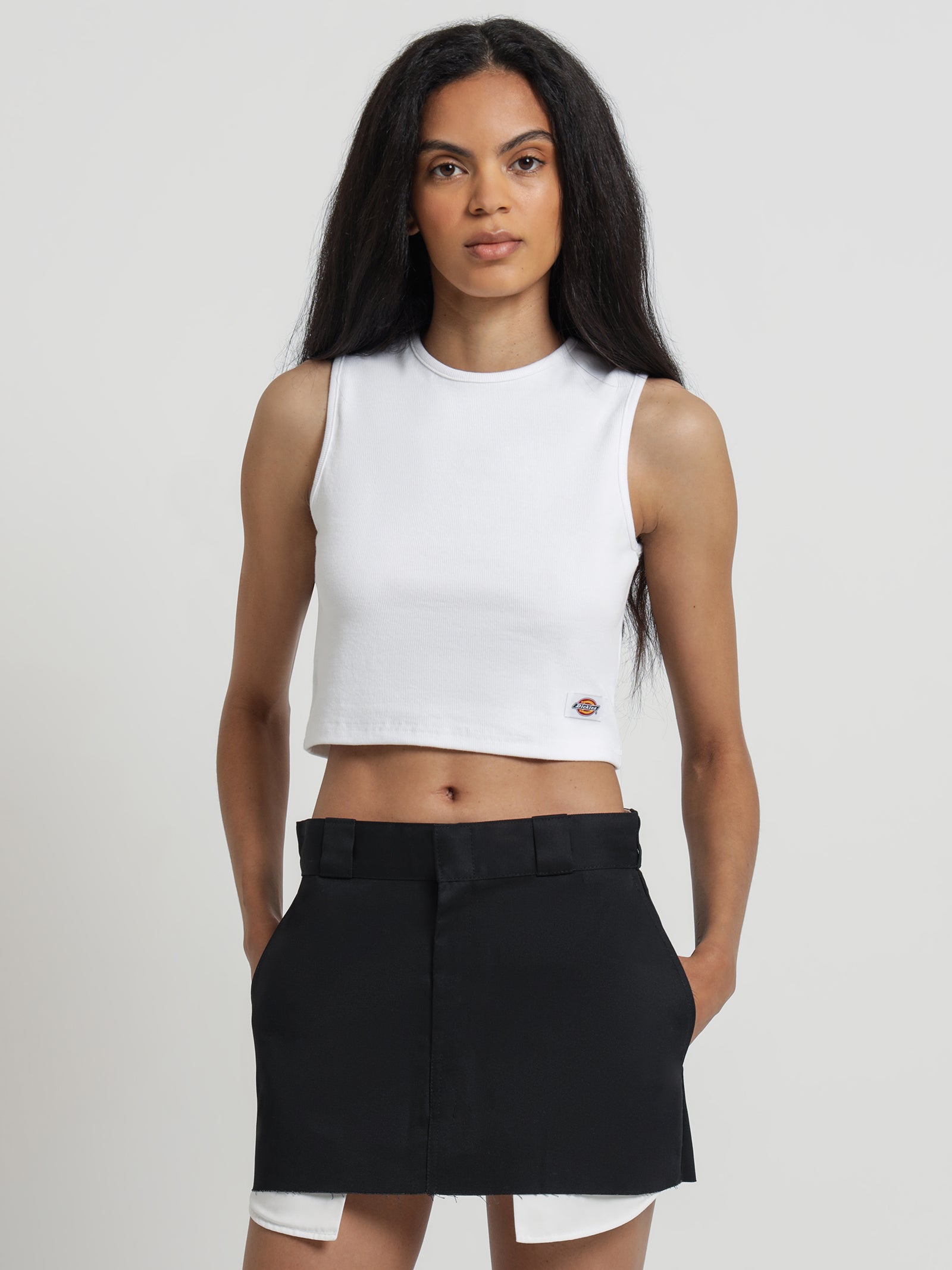 Dickies Essential Rib Tank White | Glue Store