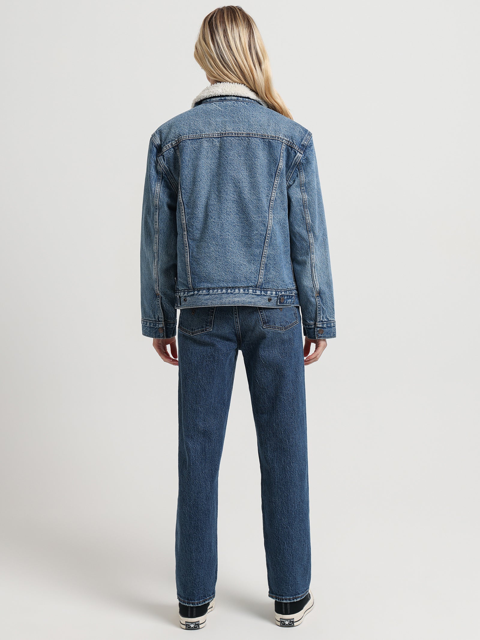 Ex Boyfriend Sherpa Trucker Jacket