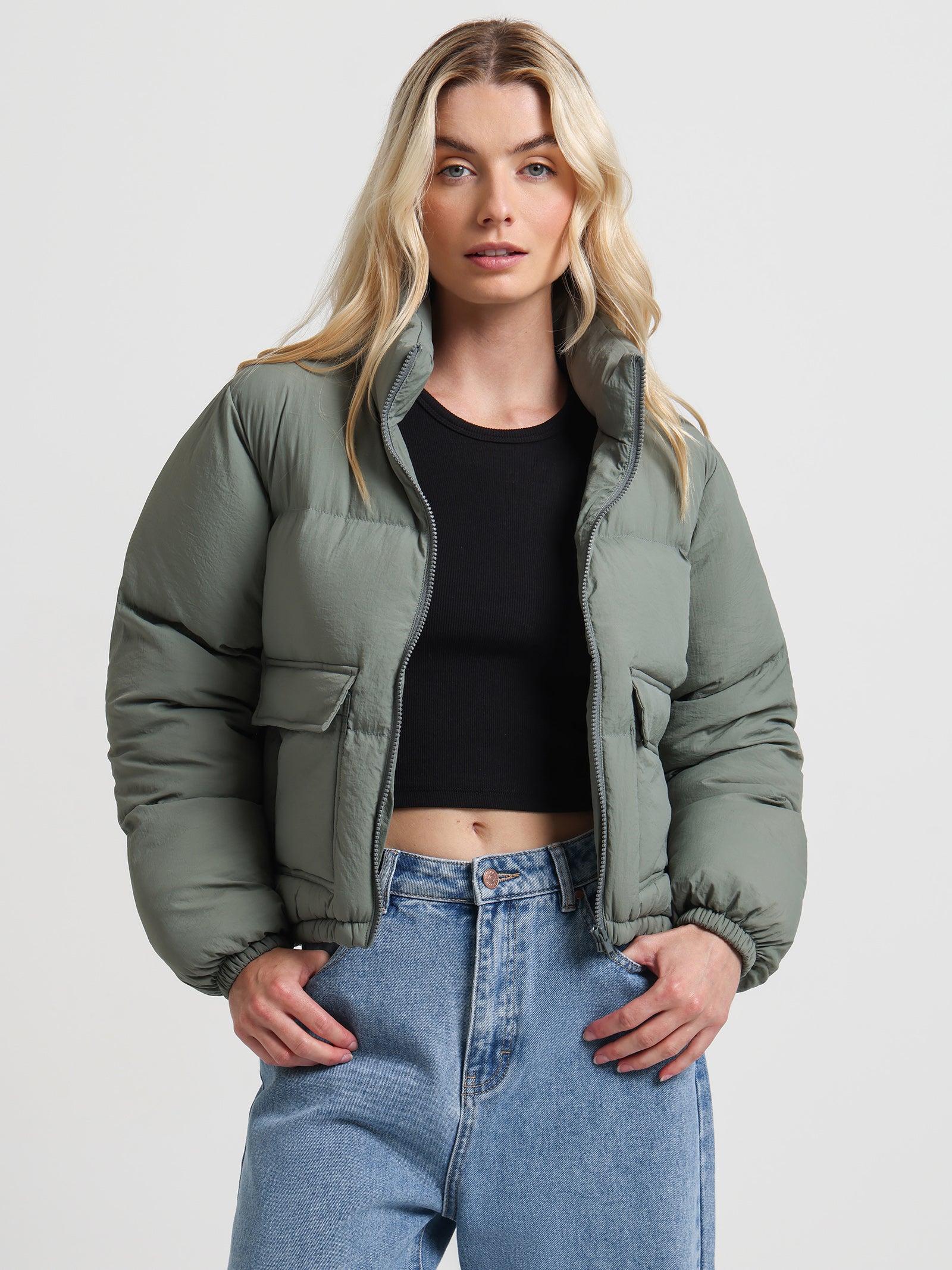 Isola Puffer Jacket in Pewter - Glue Store