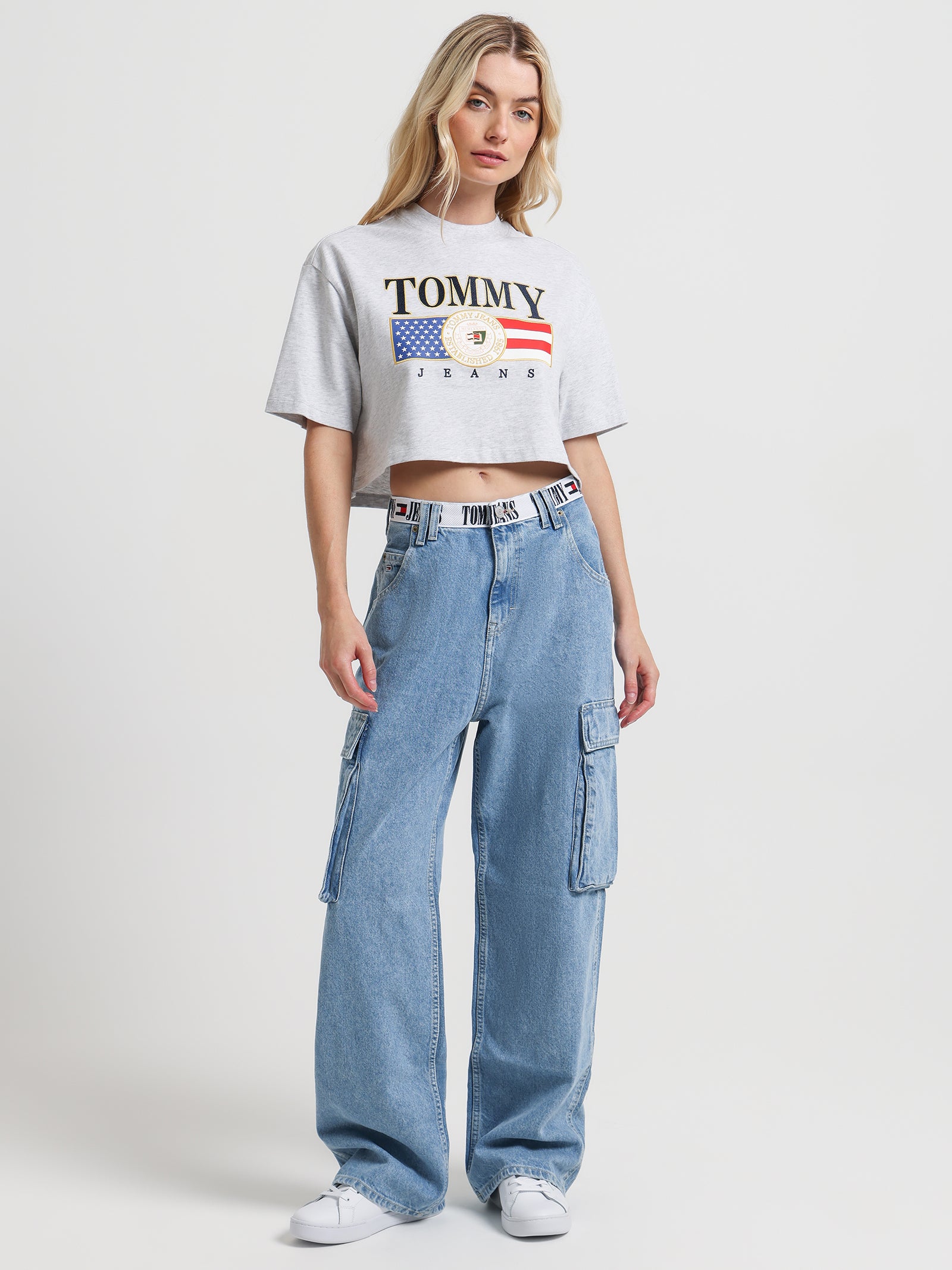 Logo Brushed Jersey Crop Top