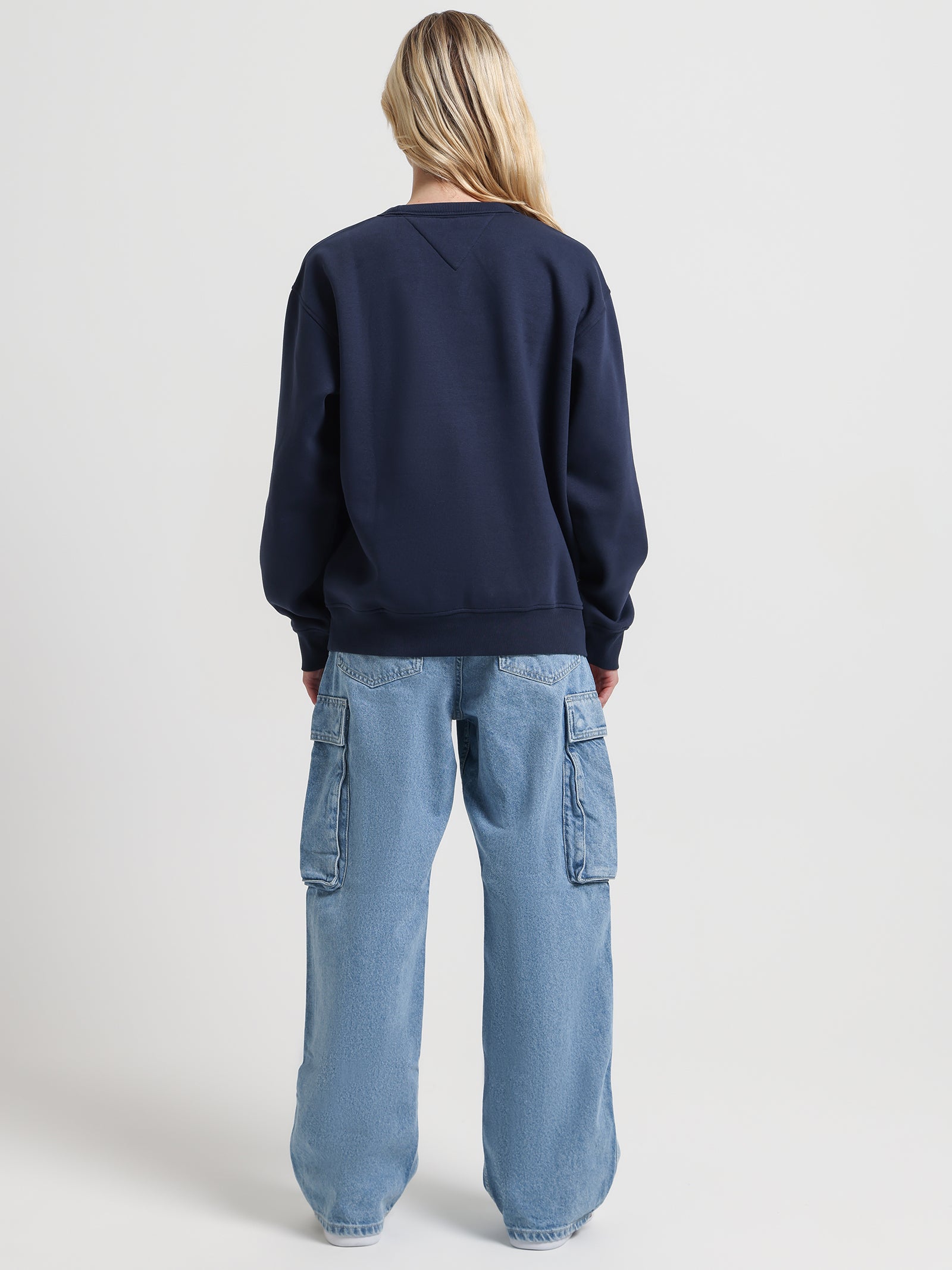 Logo Applique Relaxed Fit Sweatshirt