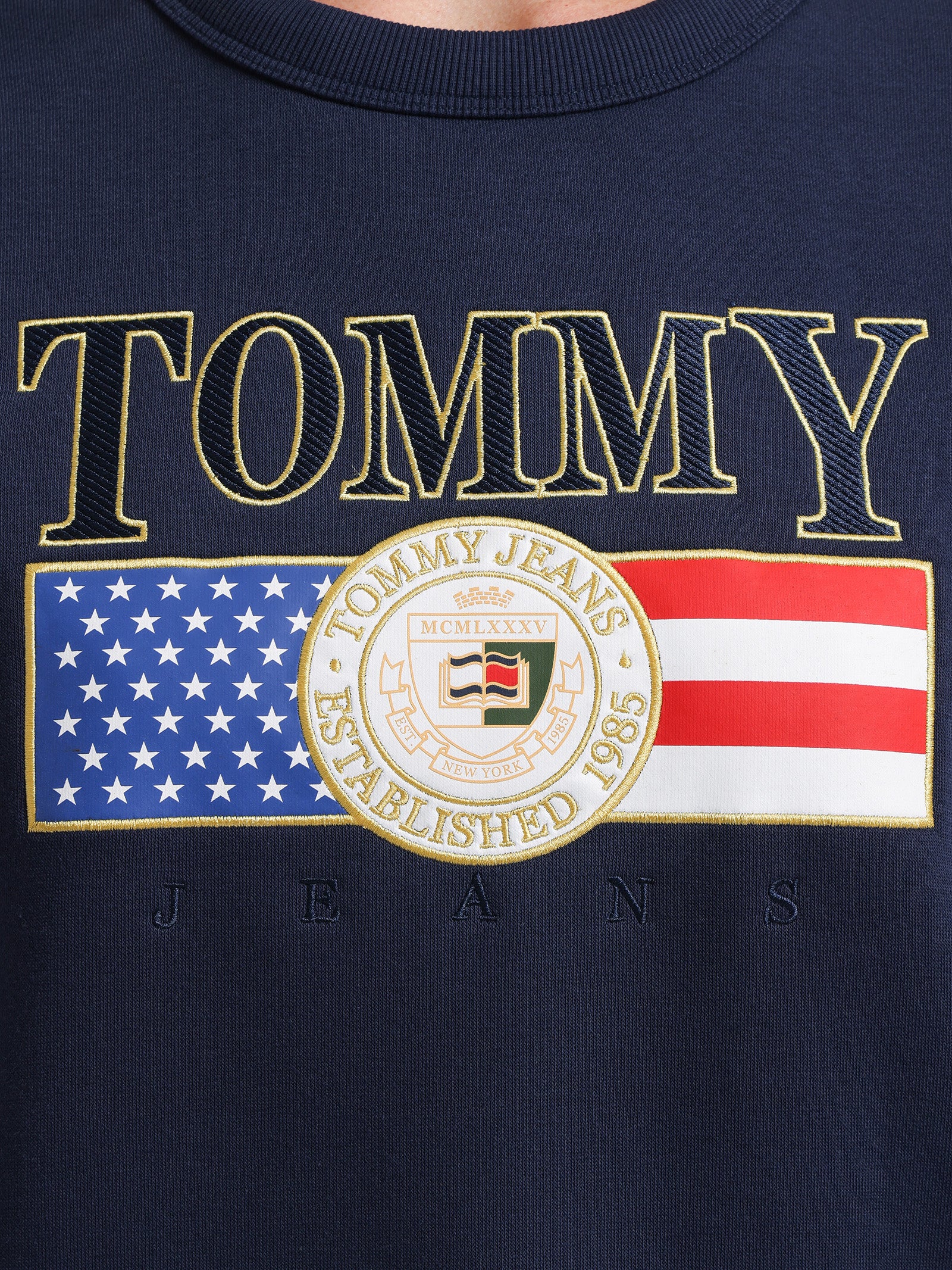 Logo Applique Relaxed Fit Sweatshirt